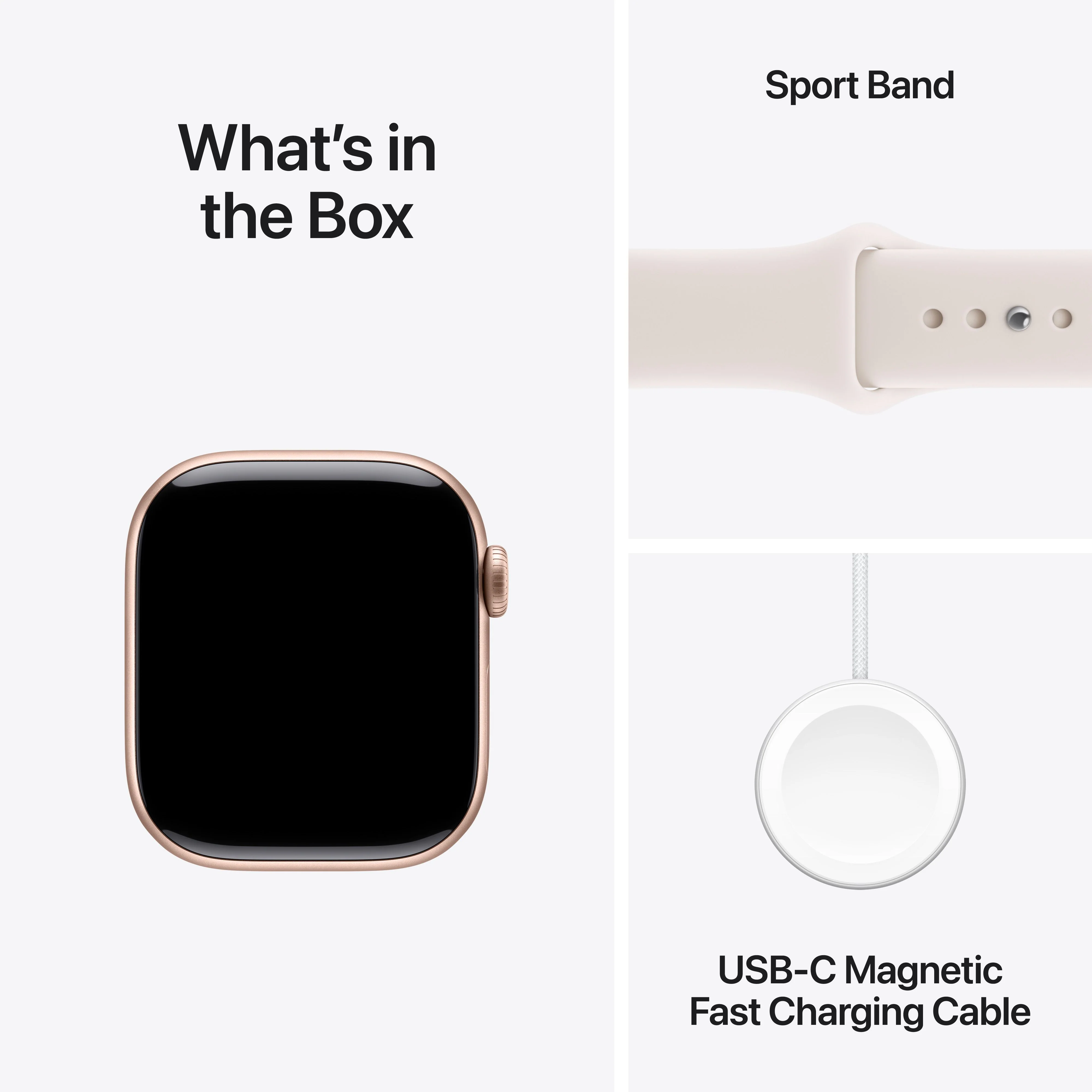 Apple Watch Series 11 GPS + Cellular 42mm Rose Gold Aluminium Case with Light Blush Sport Band - M/L - Image 8