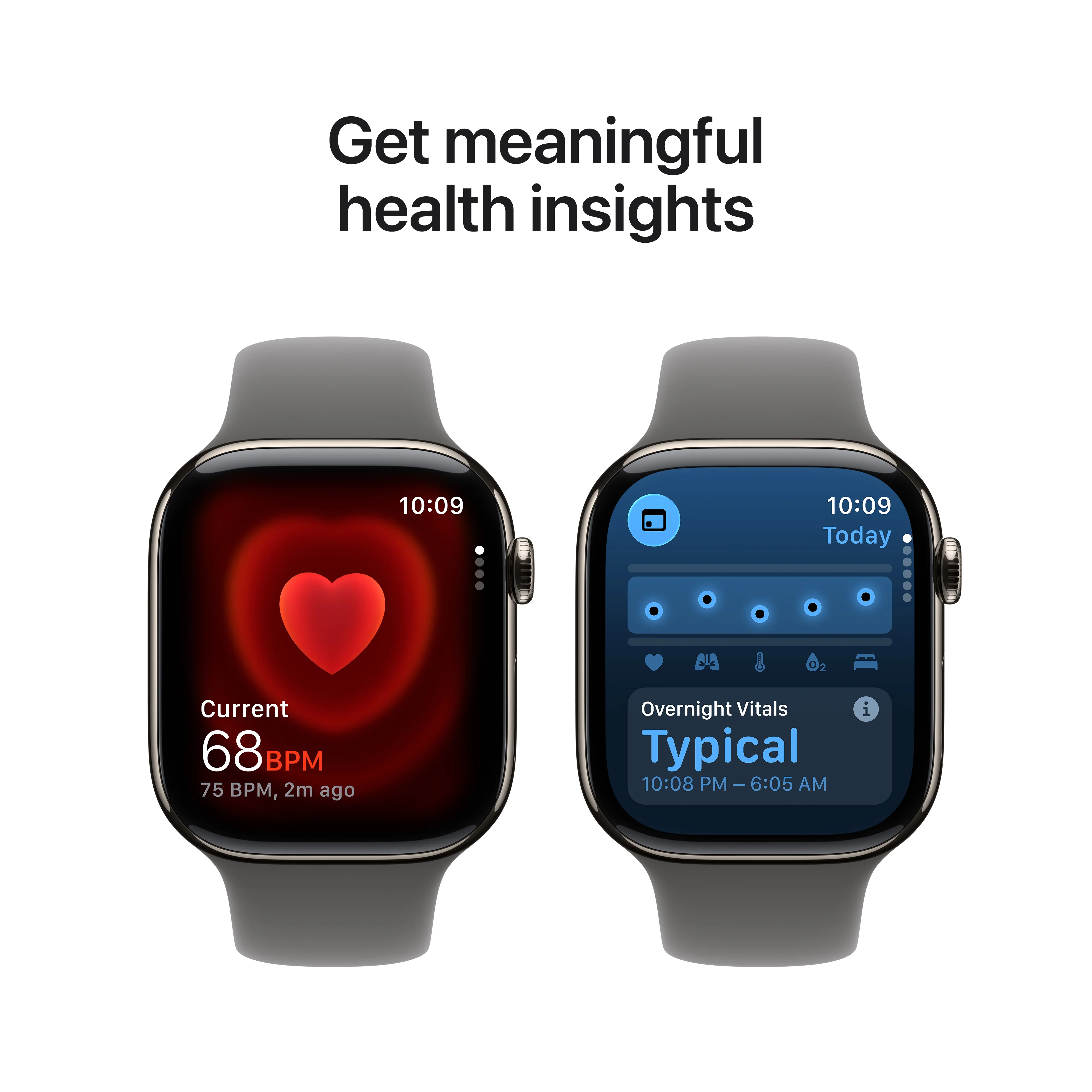 Apple Watch Series 11 GPS + Cellular 42mm Natural Titanium Case with Stone Grey Sport Band - M/L - Image 5