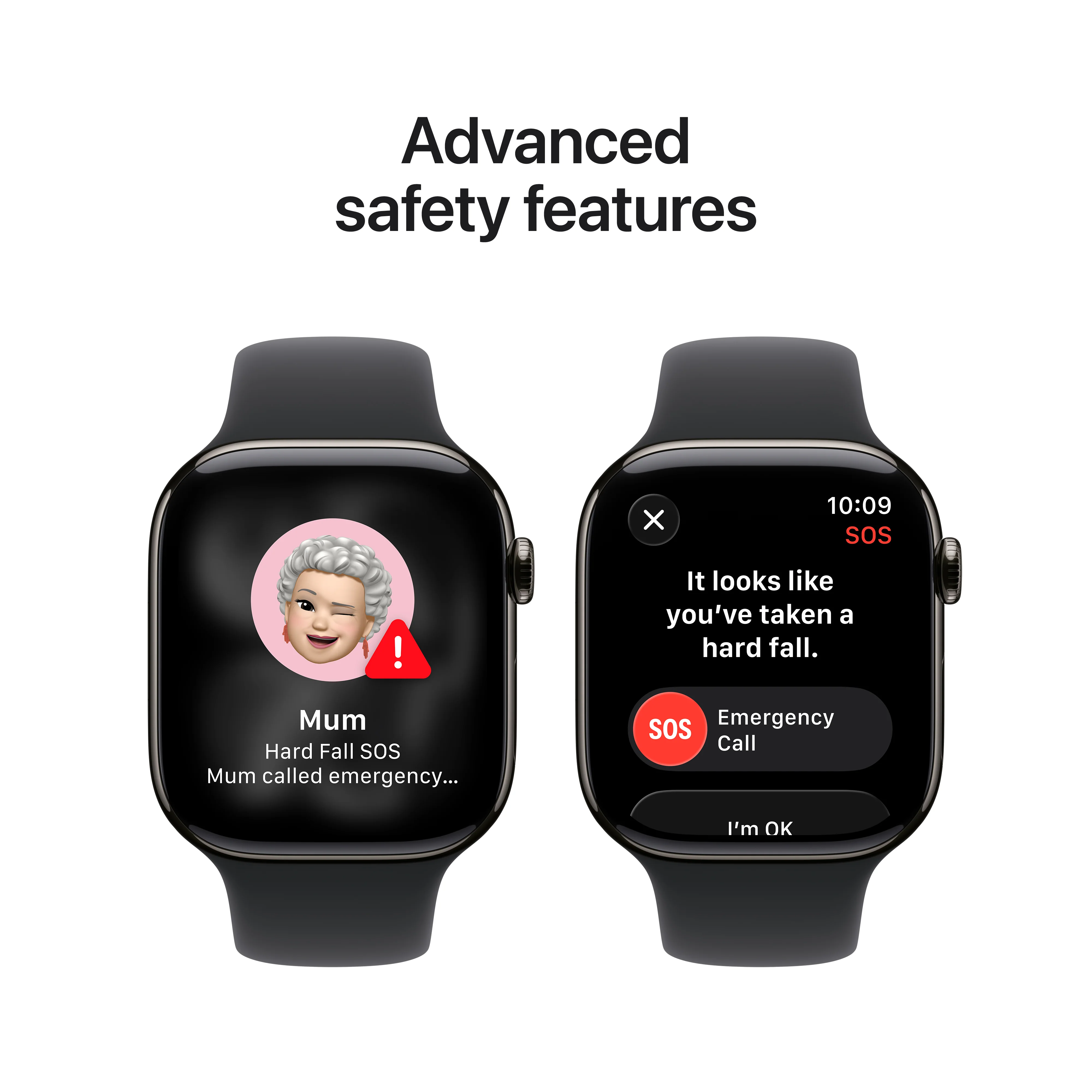 Apple Watch Series 11 GPS + Cellular 42mm Slate Titanium Case with Black Sport Band - S/M - Image 6