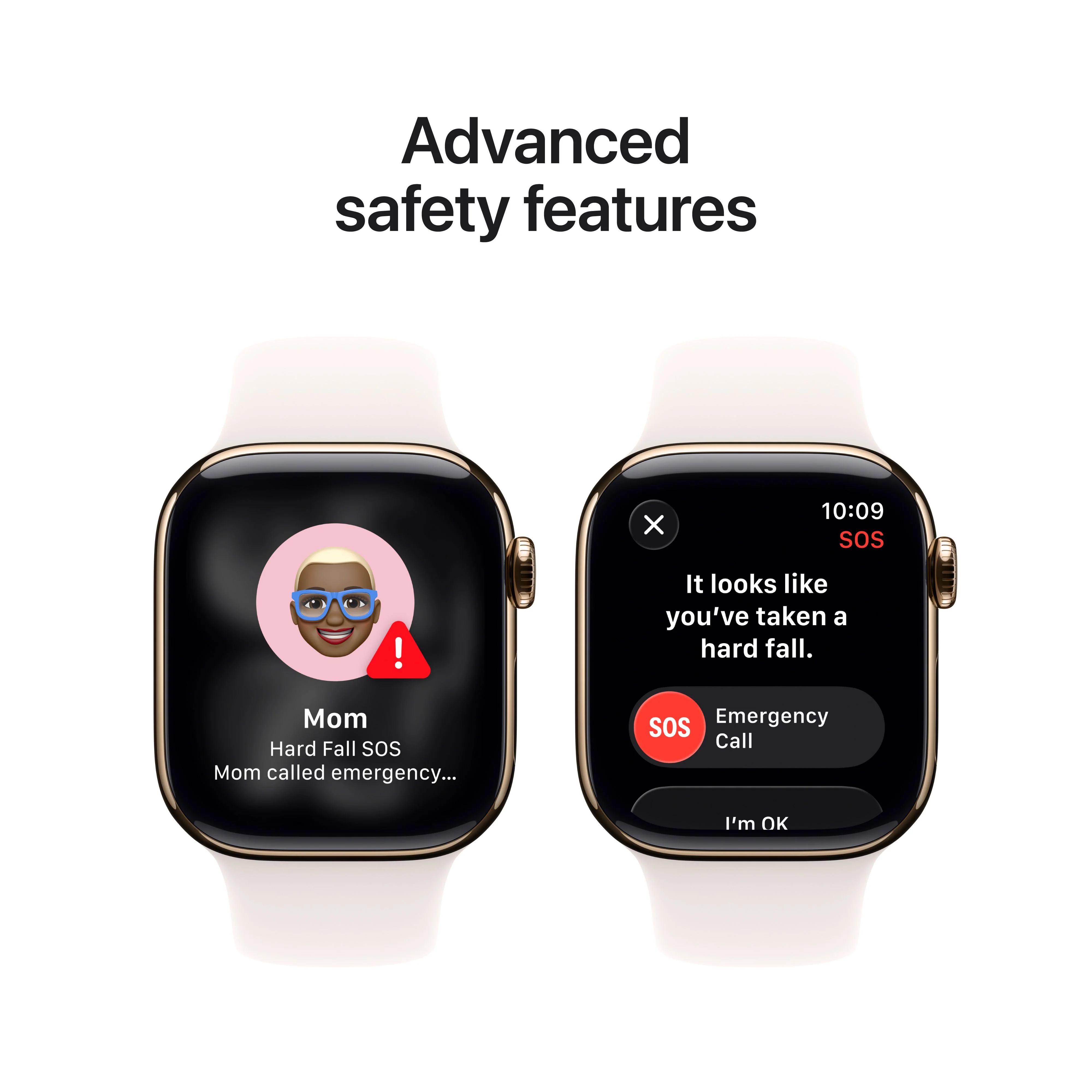 Apple Watch Series 11 GPS + Cellular 42mm Gold Titanium Case with Light Blush Sport Band - M/L - Image 6
