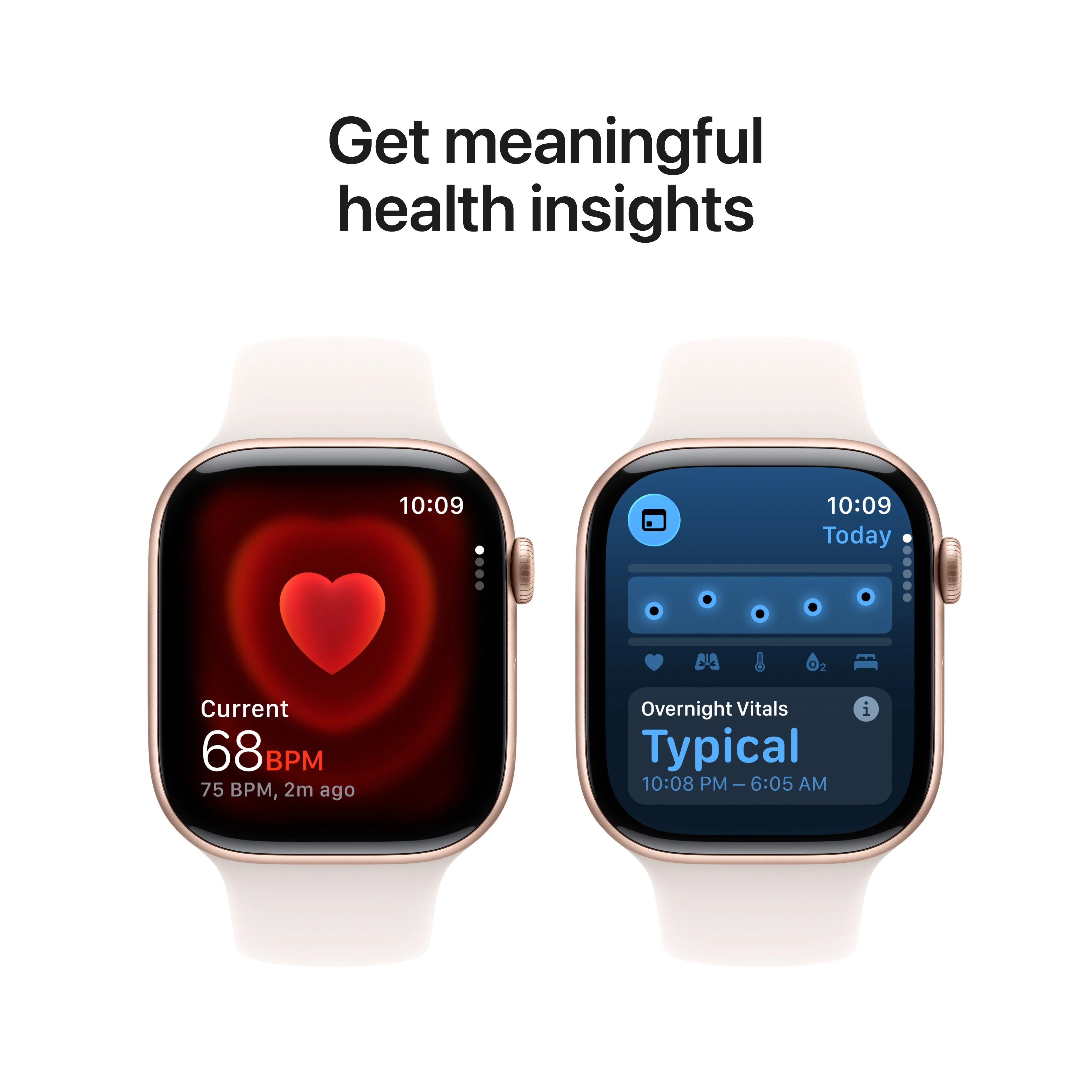 Apple Watch Series 11 GPS + Cellular 46mm Rose Gold Aluminium Case with Light Blush Sport Band - M/L - Image 5
