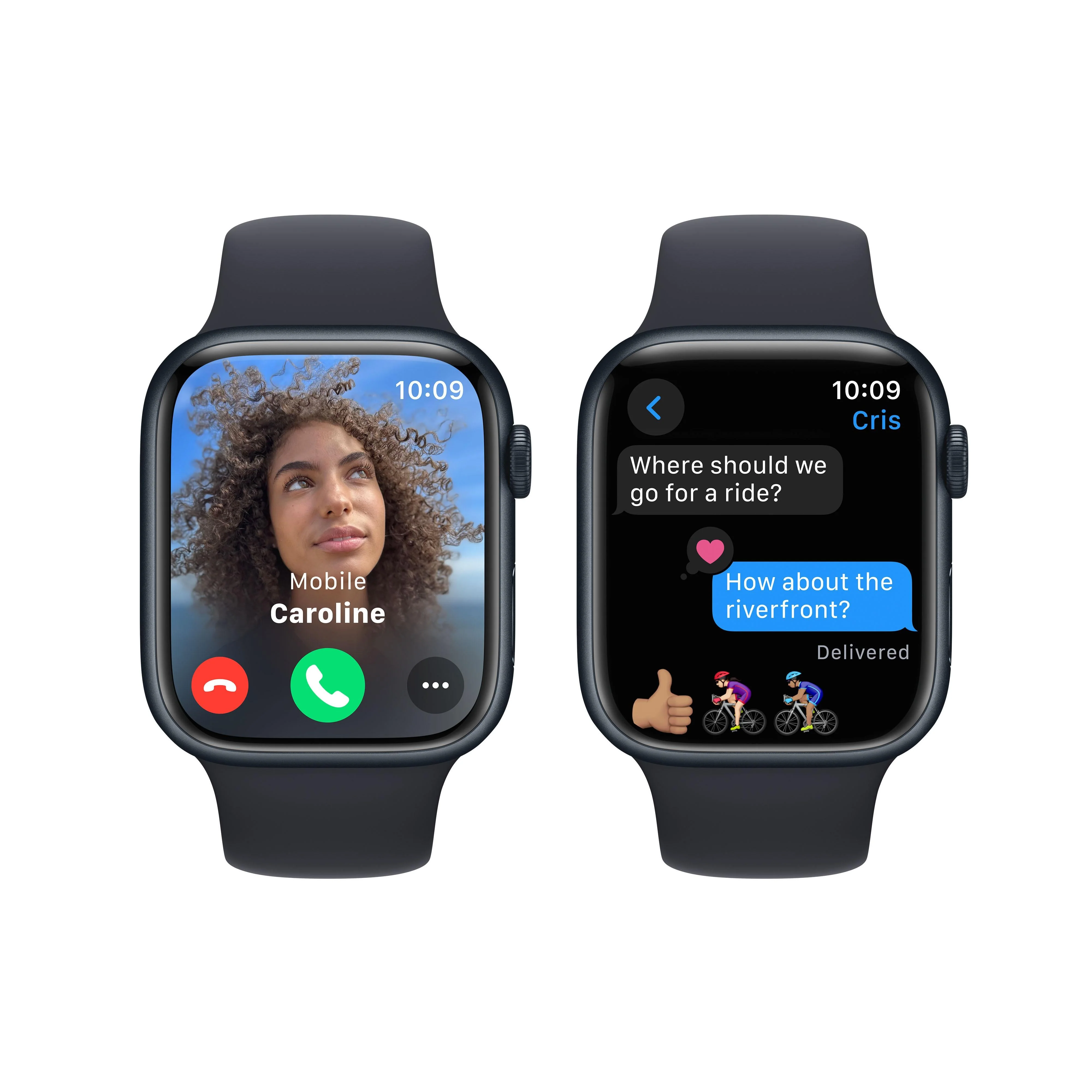 Apple Watch Series 9 GPS 45mm Midnight Aluminium Case with Midnight Sport Band - M/L - Image 6