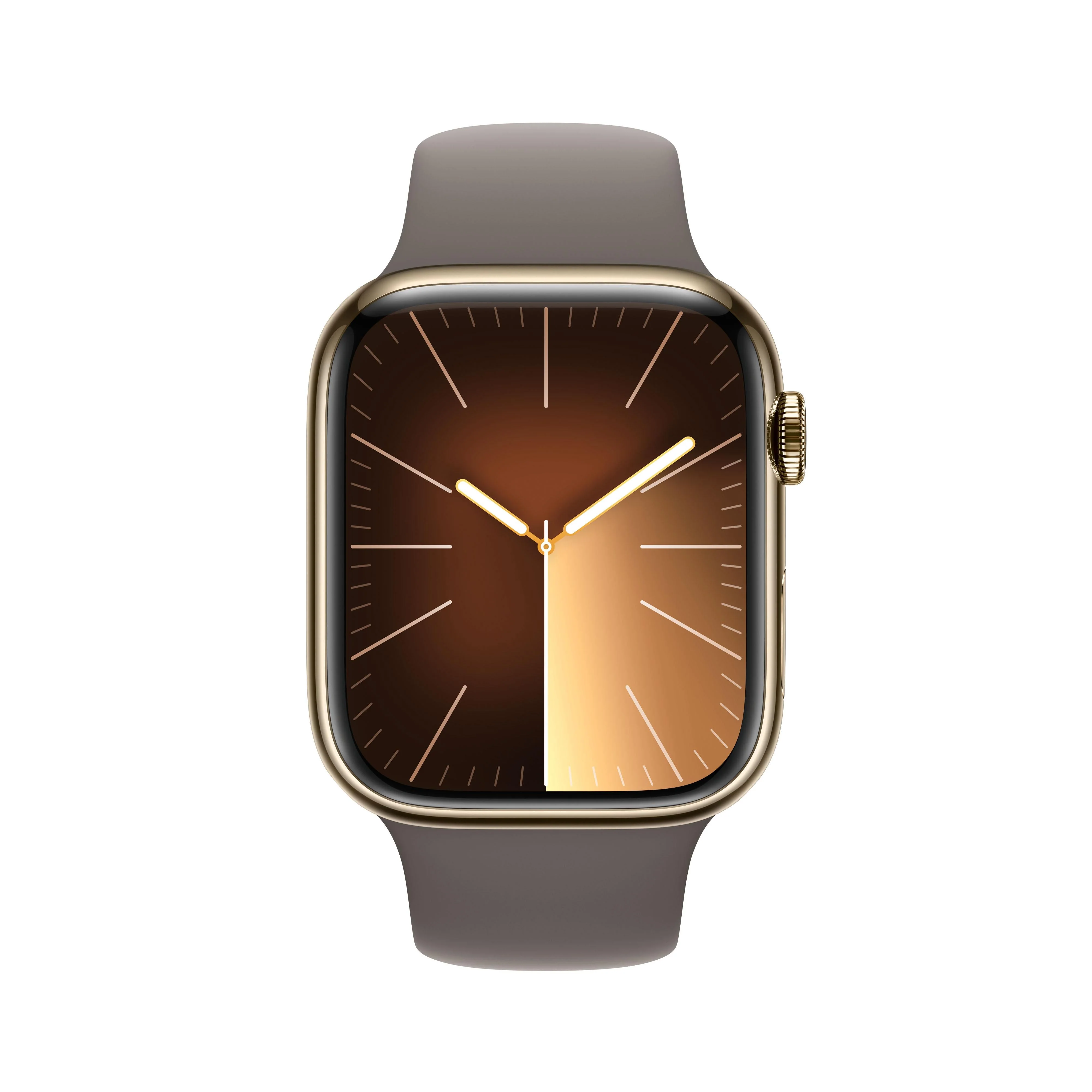 Apple Watch Series 9 GPS + Cellular 45mm Gold Stainless Steel Case with Clay Sport Band - M/L - Image 2