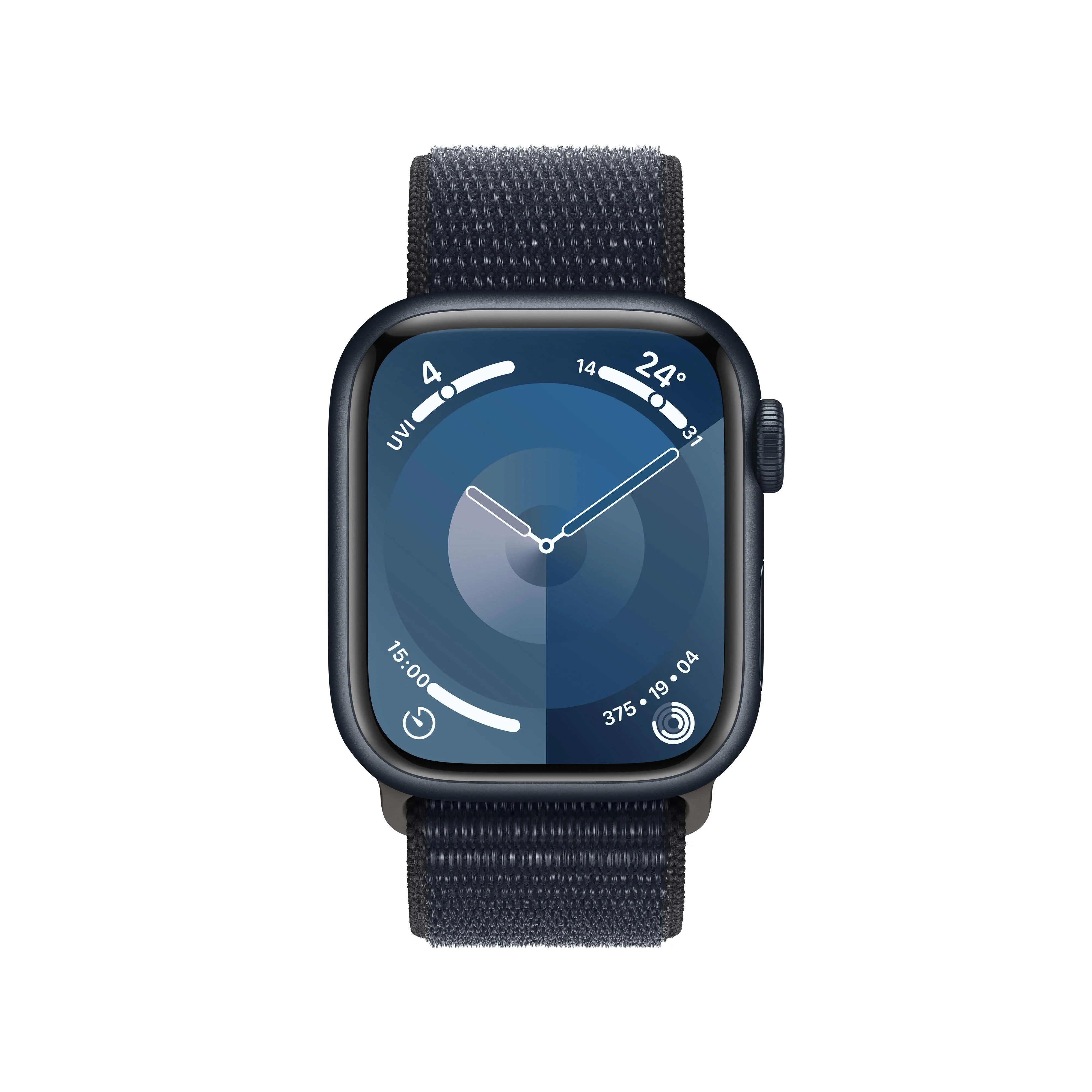 Apple Watch Series 9 GPS 41mm Midnight Aluminium Case with Midnight Sport Loop - Image 2