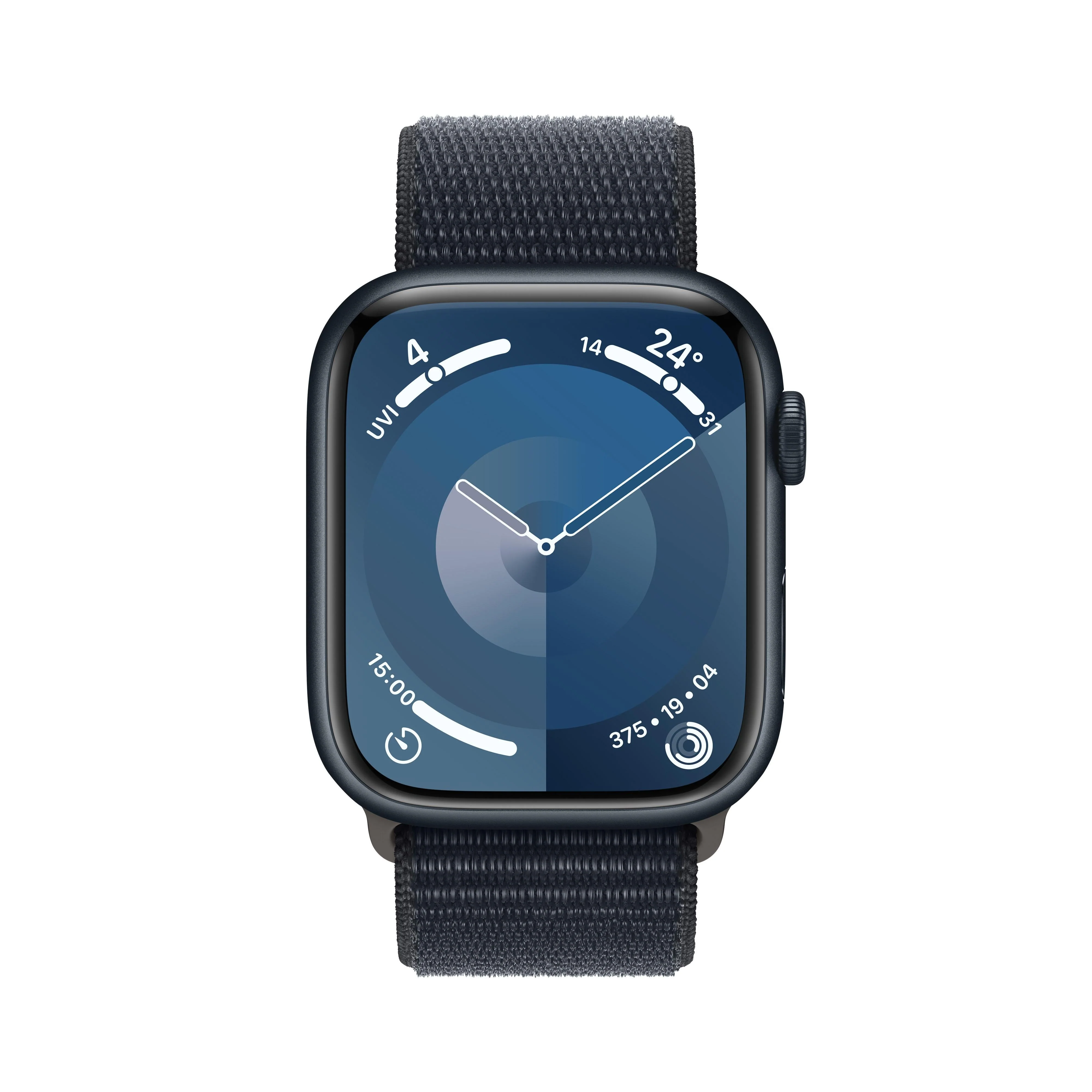 Apple Watch Series 9 GPS + Cellular 45mm Midnight Aluminium Case with Midnight Sport Loop - Image 2