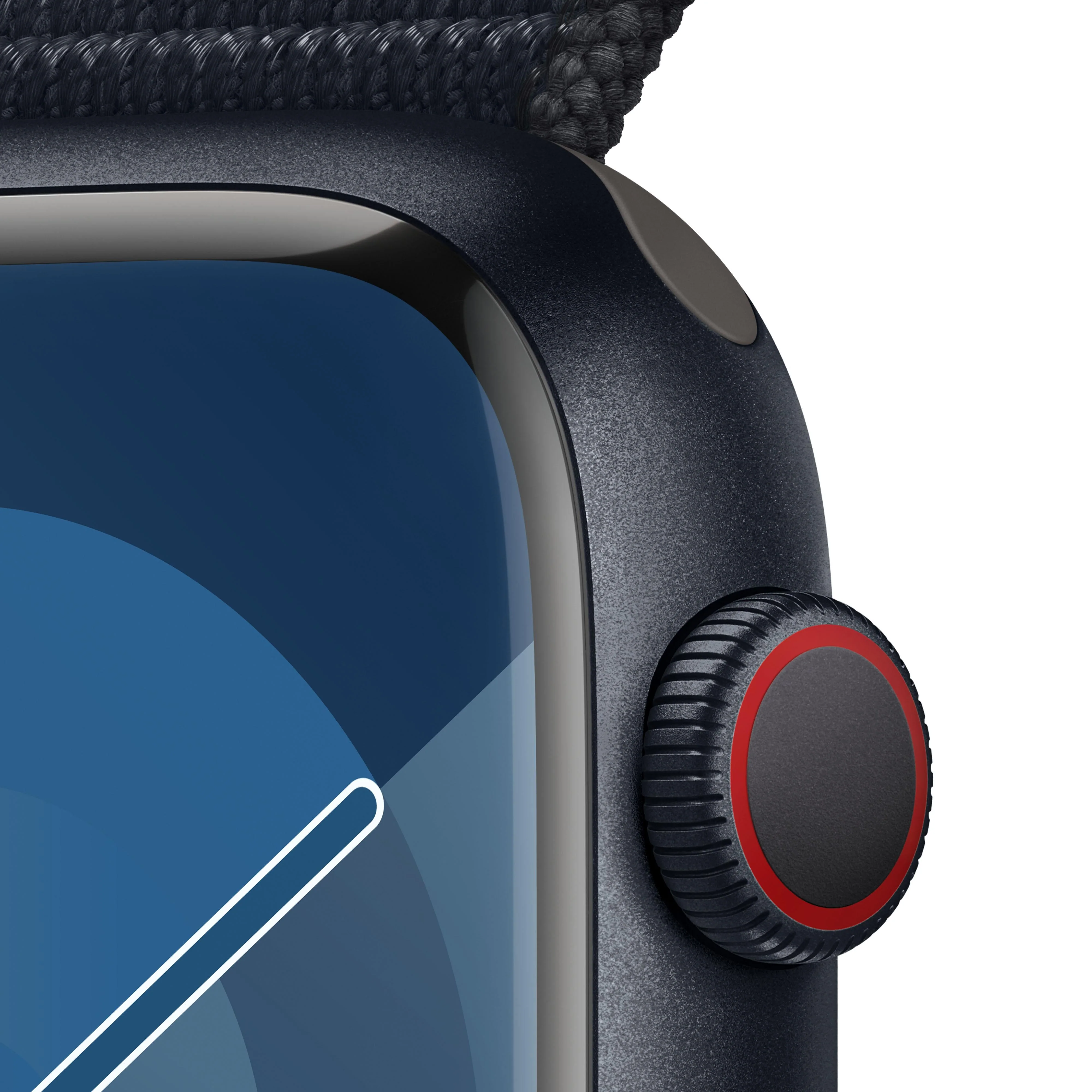 Apple Watch Series 9 GPS + Cellular 45mm Midnight Aluminium Case with Midnight Sport Loop - Image 3
