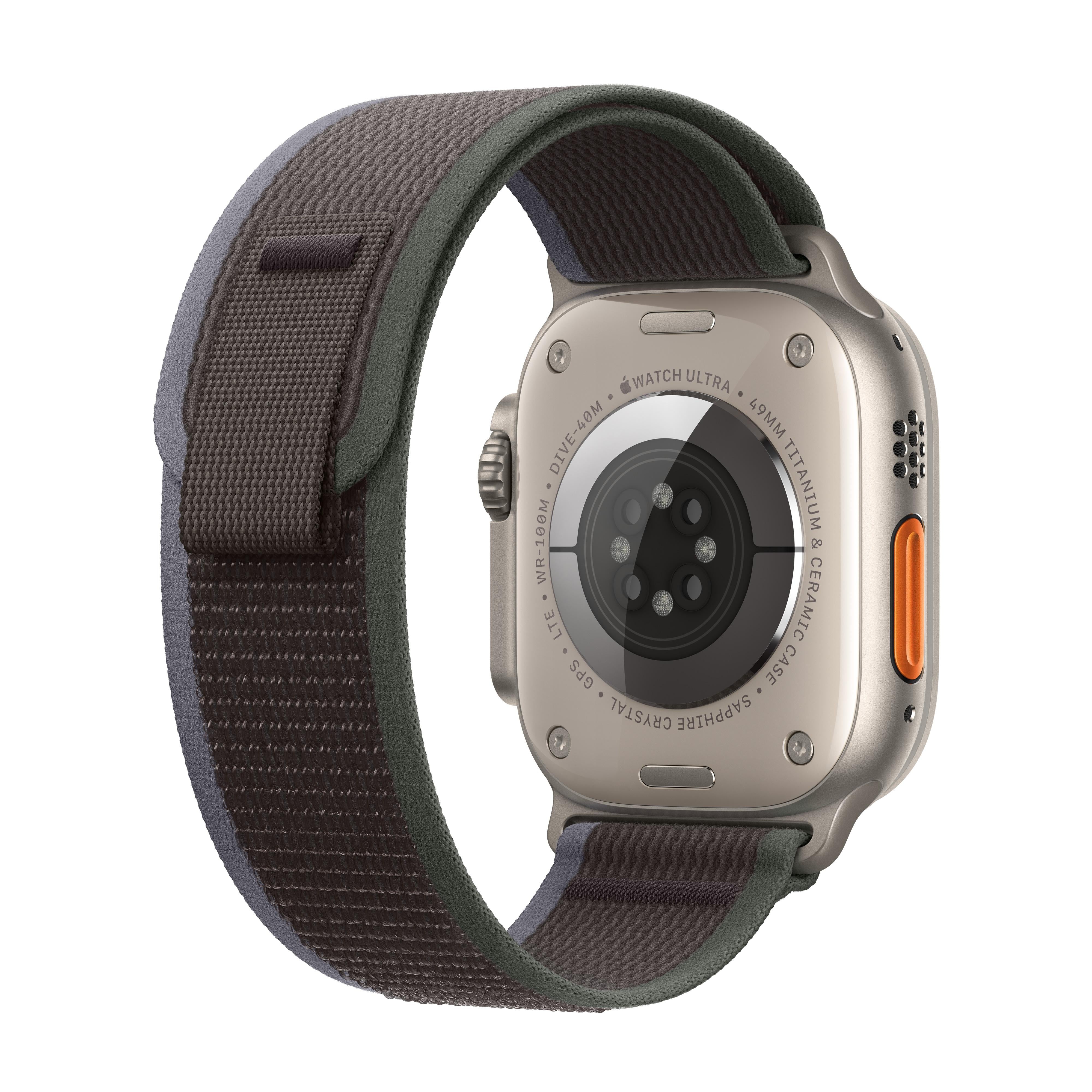 Apple Watch Ultra 2 GPS + Cellular 49mm Titanium Case with Blue/Black Trail Loop - S/M - Image 3