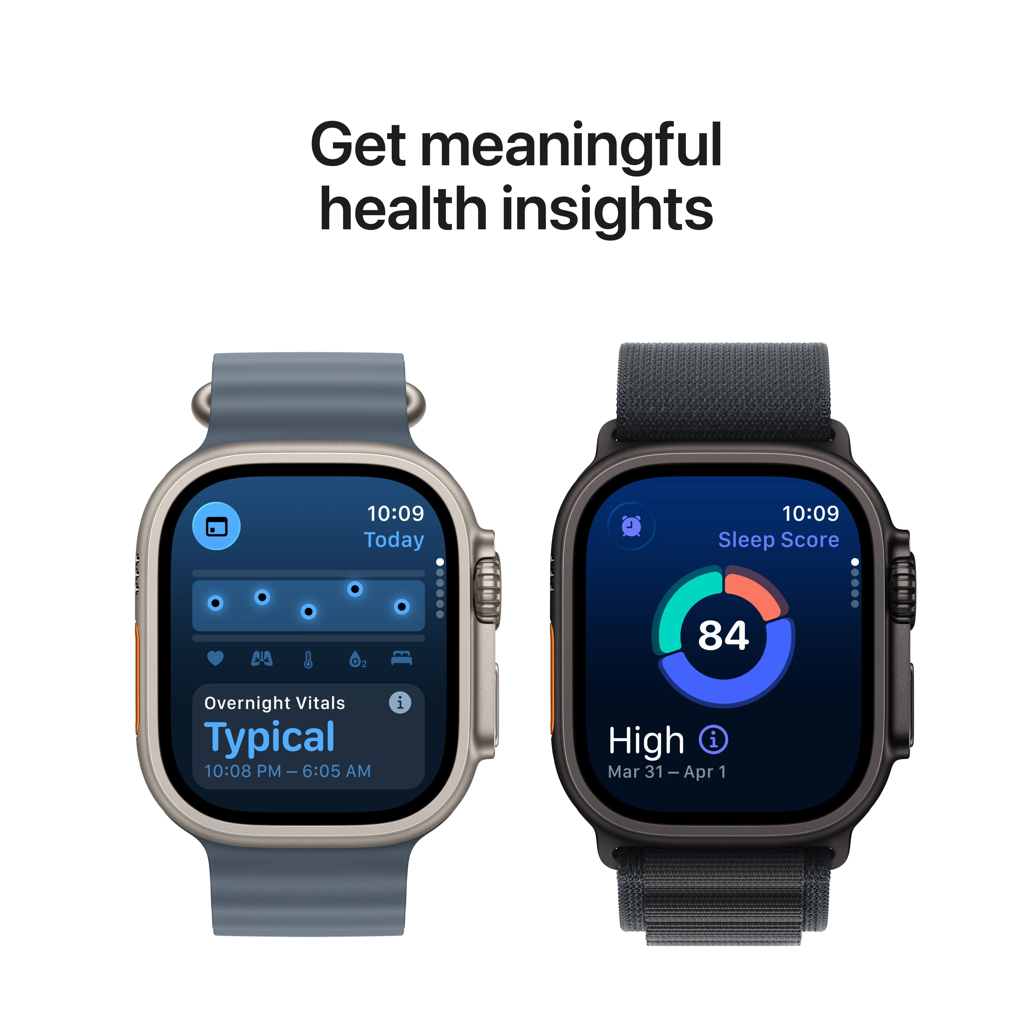 Apple Watch Ultra 3 GPS + Cellular 49mm Black Titanium Case with Black/Charcoal Trail Loop - S/M - Image 6