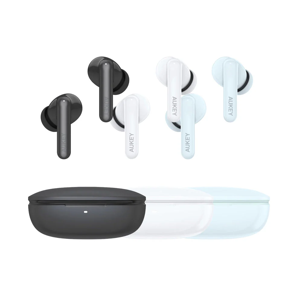 Aukey EP-B2 True Wireless Earbuds With Adaptive Hybrid ANC BT5.4 (Grey) - Image 2