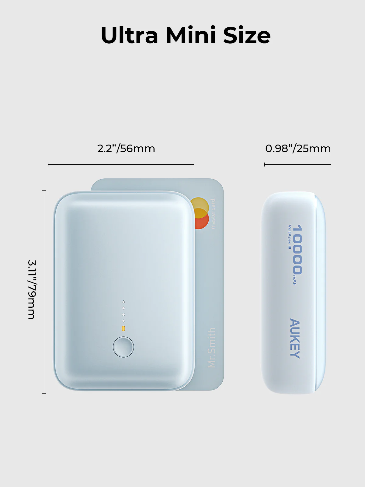 Aukey PB-Y55 22.5W Powerbank 10,000mAh (Blue) - Image 6