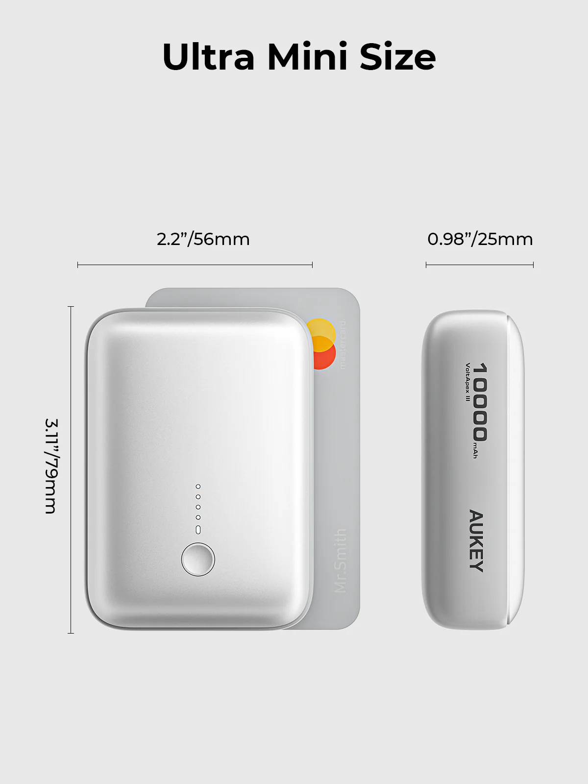 Aukey PB-Y55 22.5W Powerbank 10,000mAh (White) - Image 6