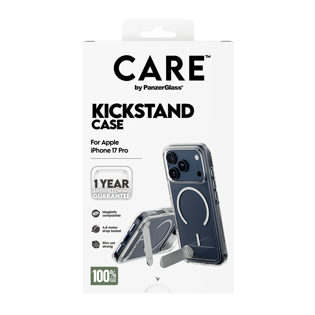 CARE by PanzerGlass® Feature Case Transparent with Kickstand & MagSafe iPhone 17 Pro - Image 4