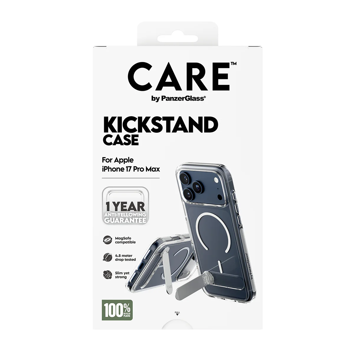 CARE by PanzerGlass® Feature Case Transparent with Kickstand & MagSafe iPhone 17 Pro Max - Image 4