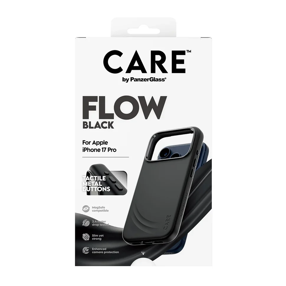 CARE by PanzerGlass® Feature FLOW Case Black with MagSafe iPhone 17 Pro - Image 4