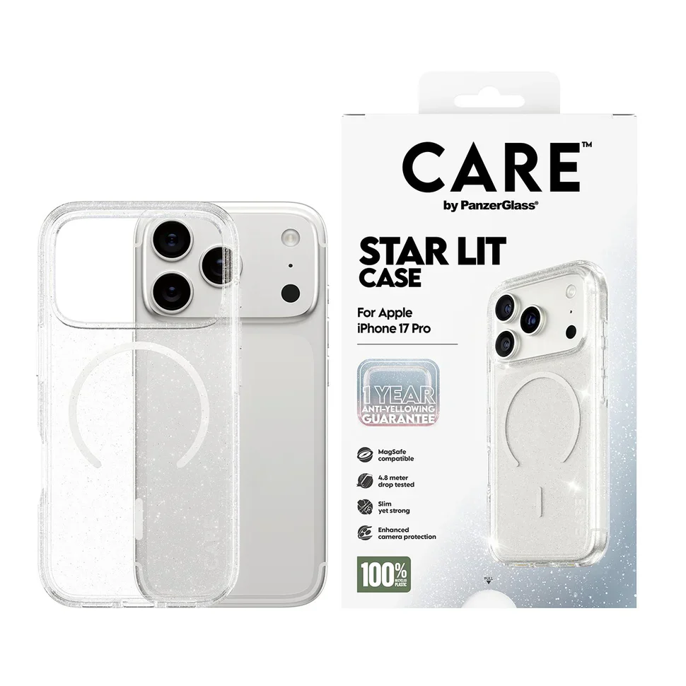 CARE by PanzerGlass® Flagship Case Urban Explorer Star Lit with White MagSafe iPhone 17 Pro - Image 3