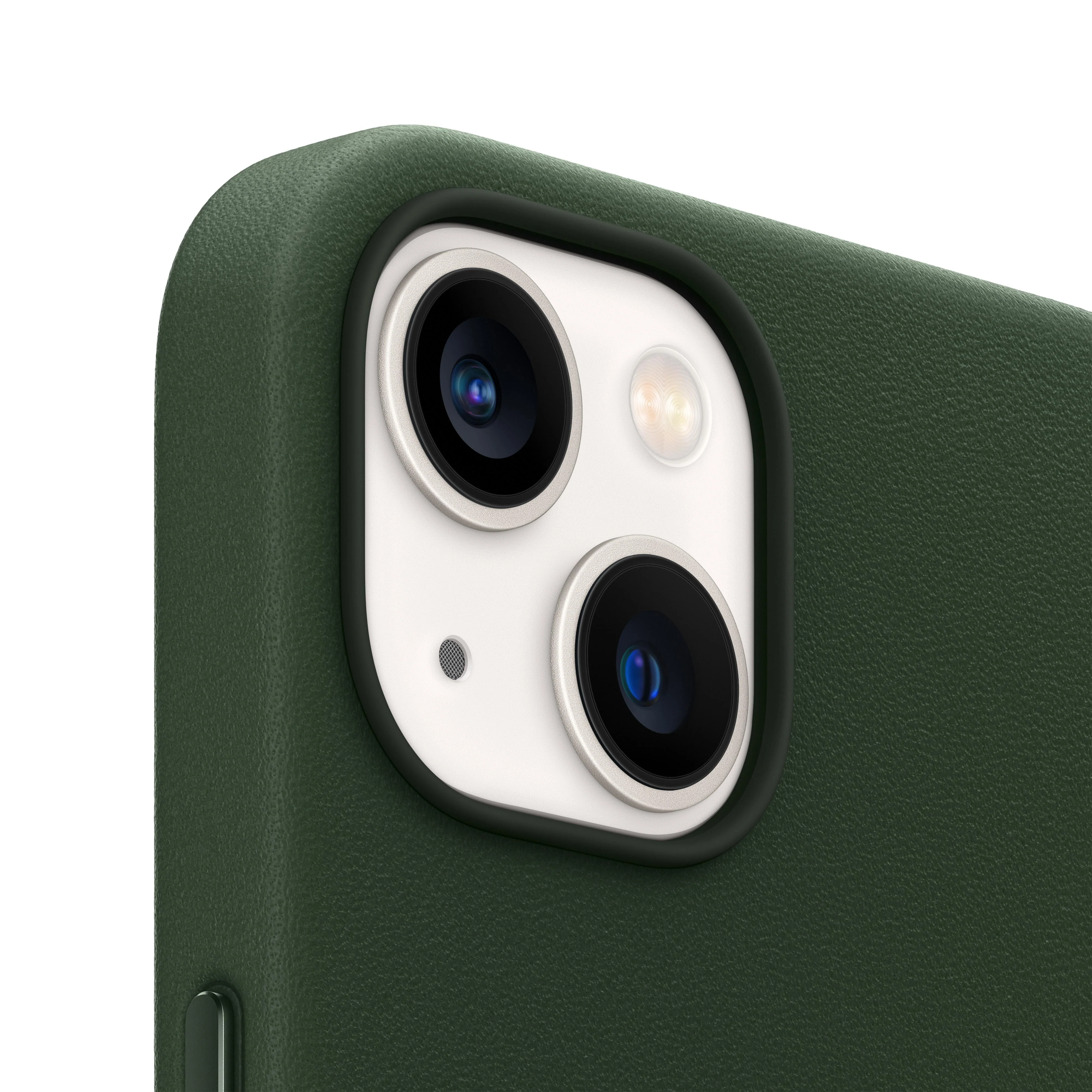 iPhone 13 Leather Case with MagSafe - Sequoia Green - Image 3