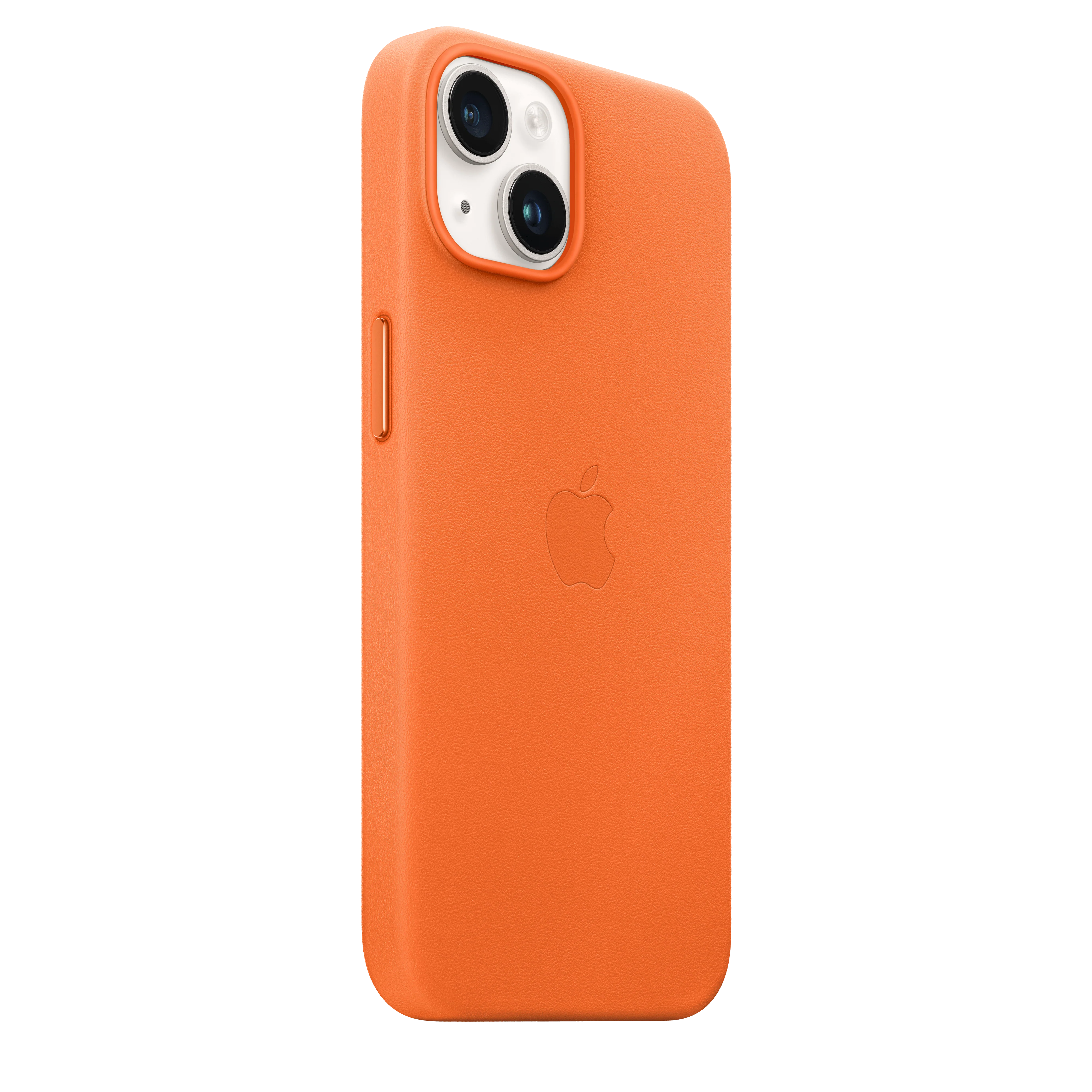 iPhone 14 Leather Case with MagSafe - Orange - Image 6