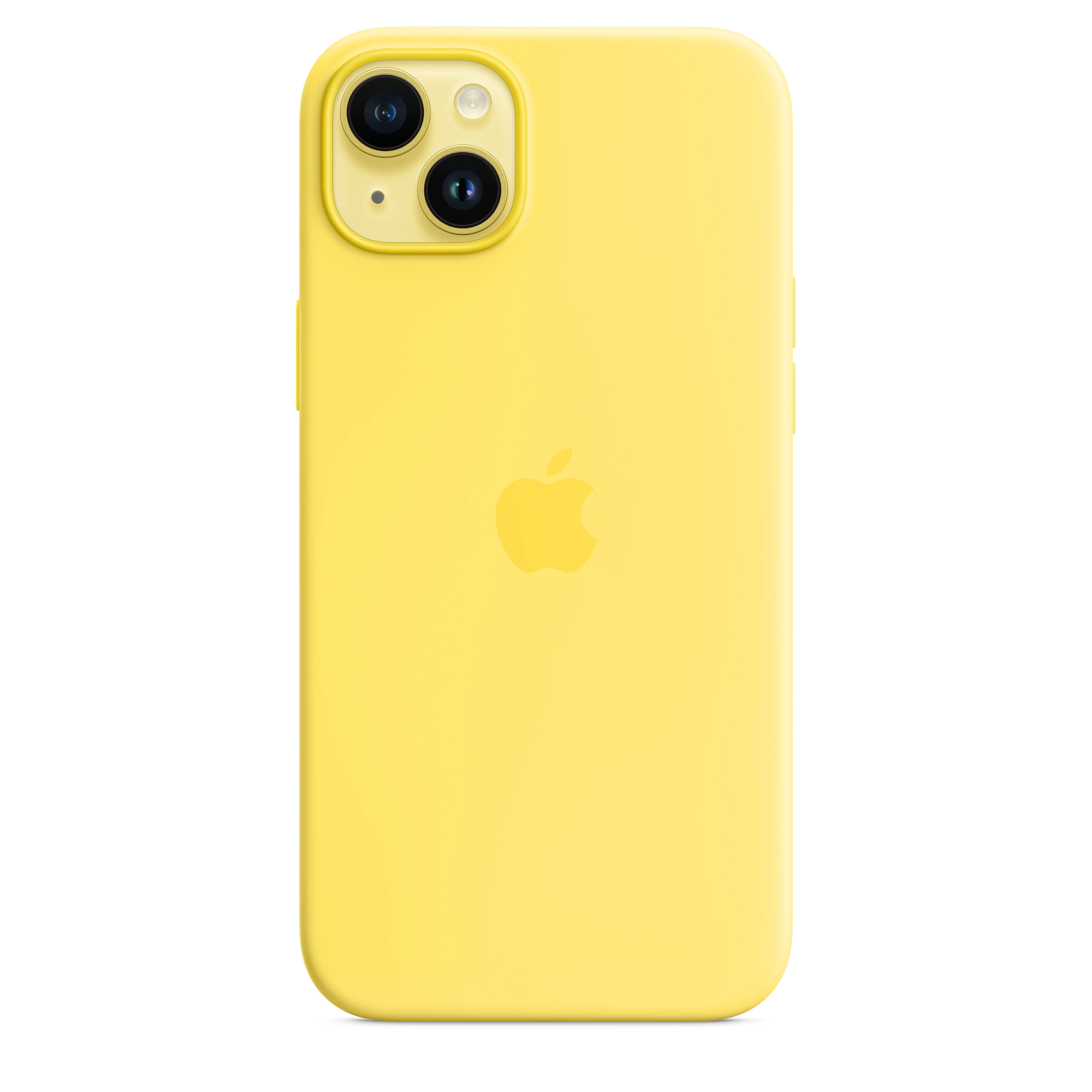 iPhone 14 Plus Silicone Case with MagSafe - Canary Yellow - Image 3