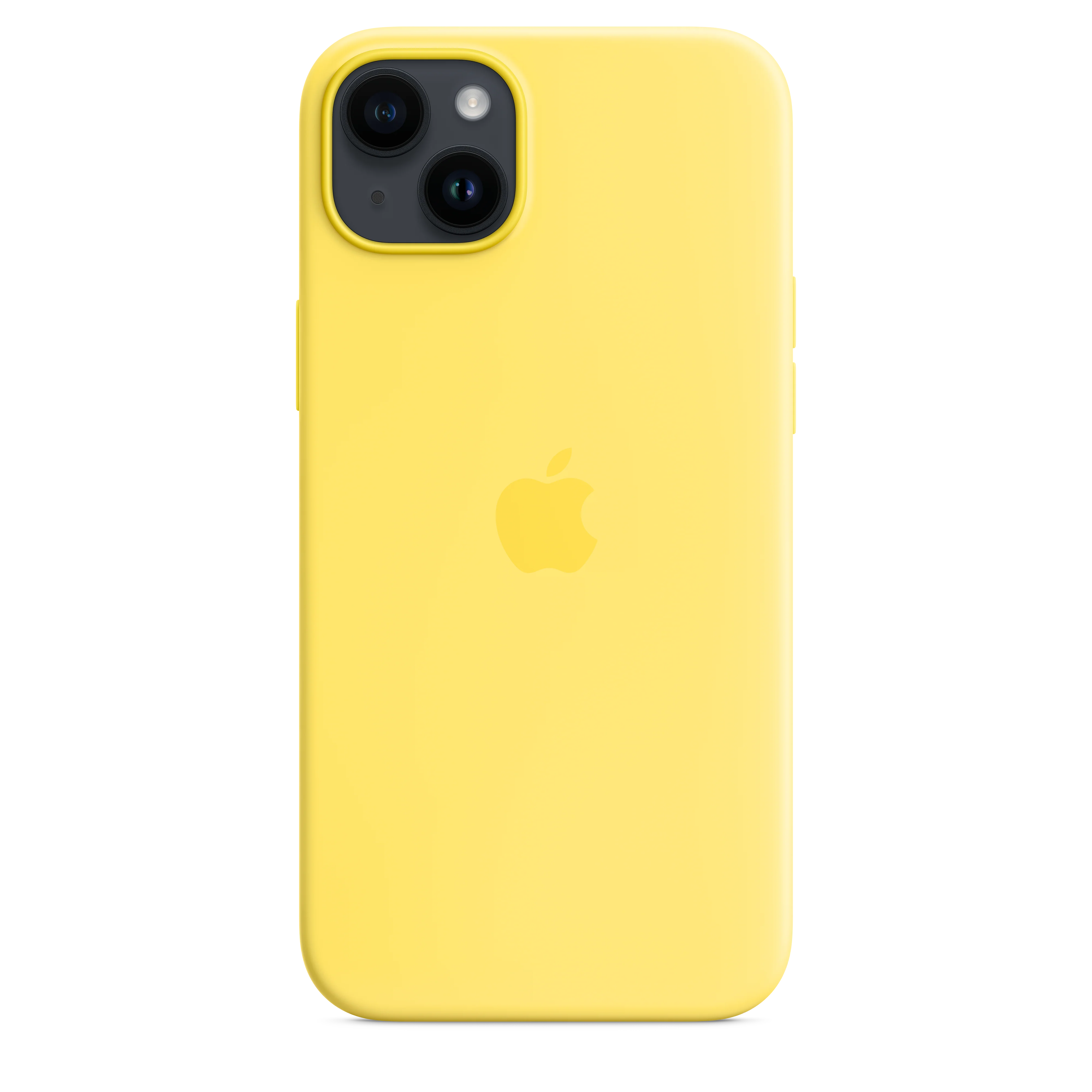 iPhone 14 Plus Silicone Case with MagSafe - Canary Yellow - Image 4