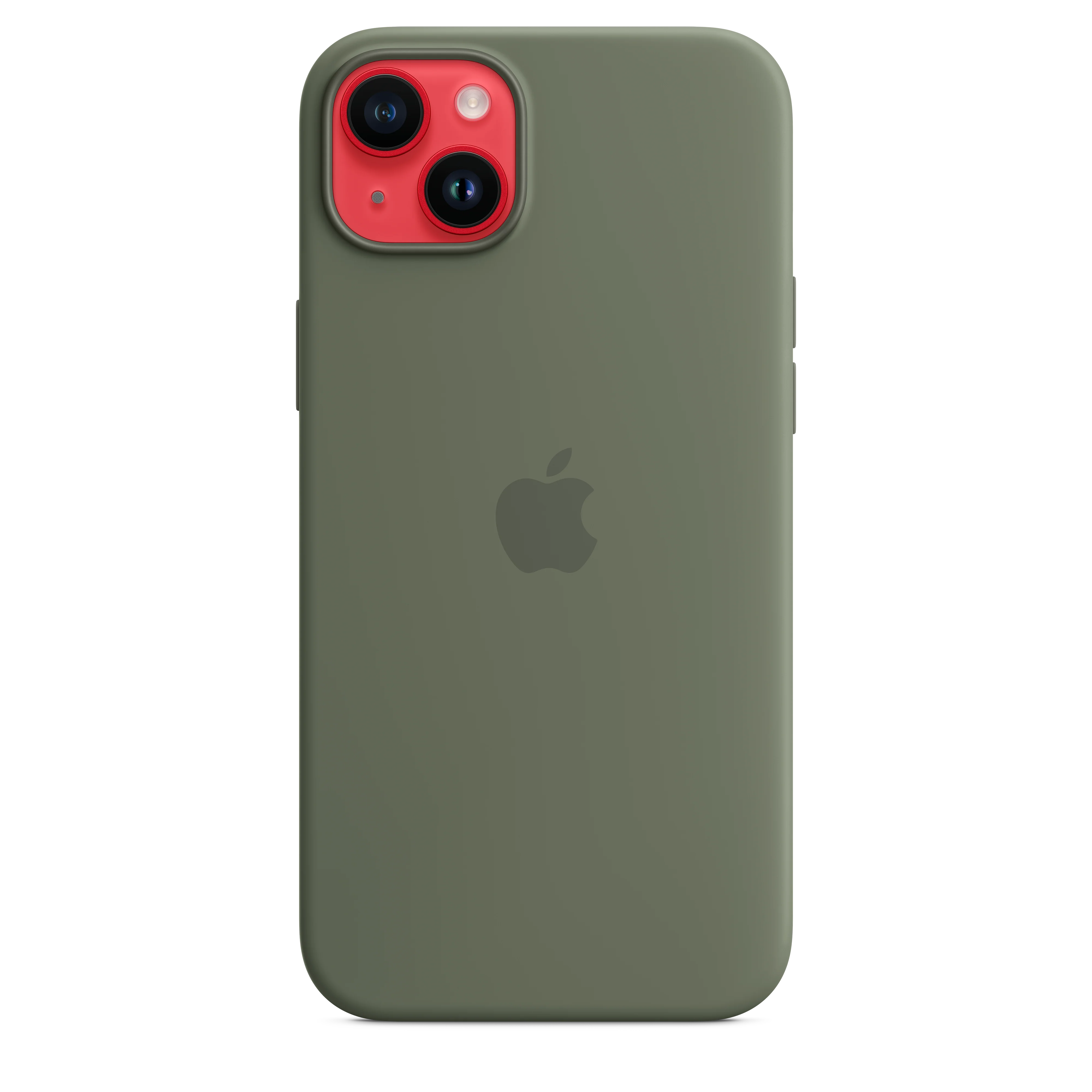 iPhone 14 Plus Silicone Case with MagSafe - Olive - Image 6