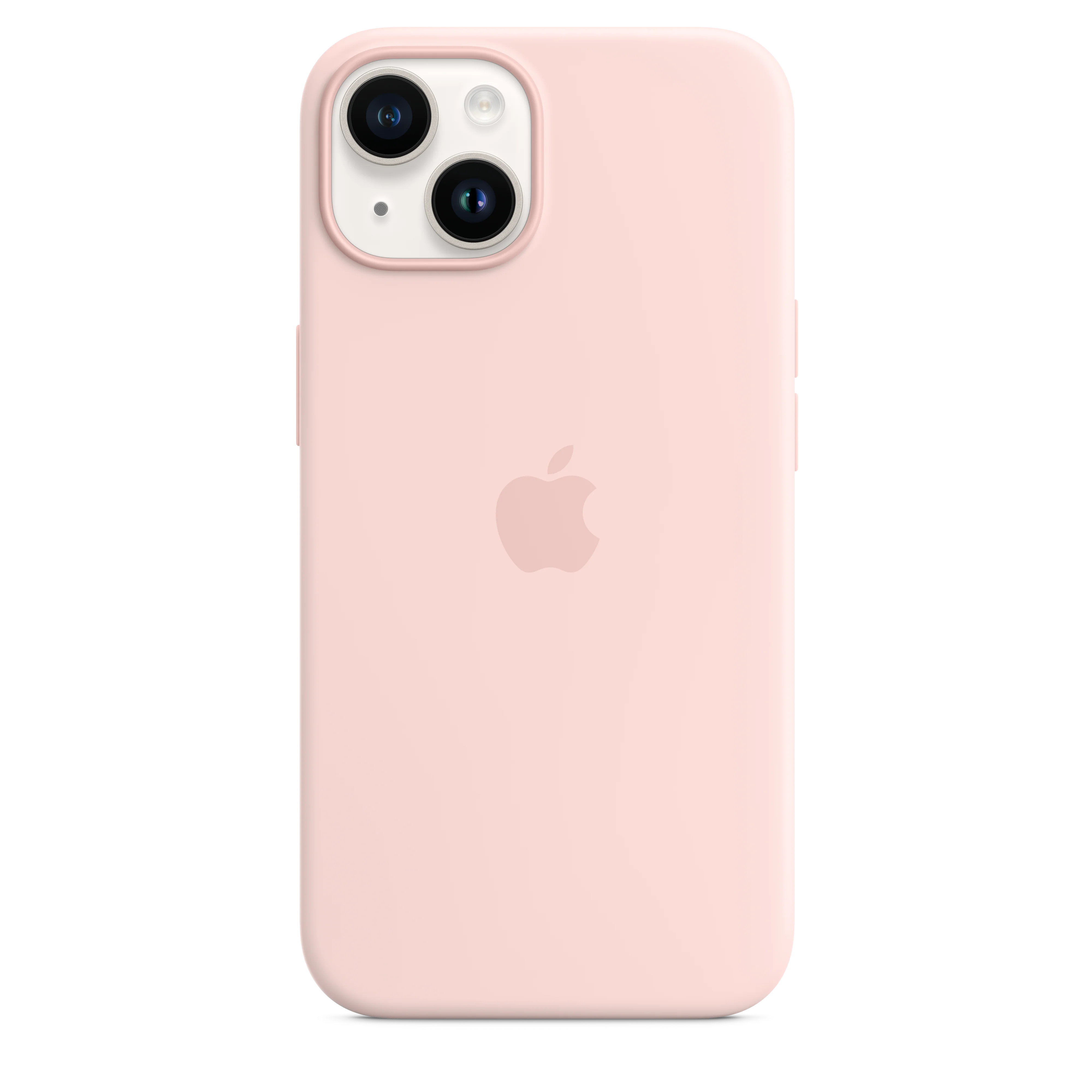 iPhone 14 Silicone Case with MagSafe - Chalk Pink - Image 4