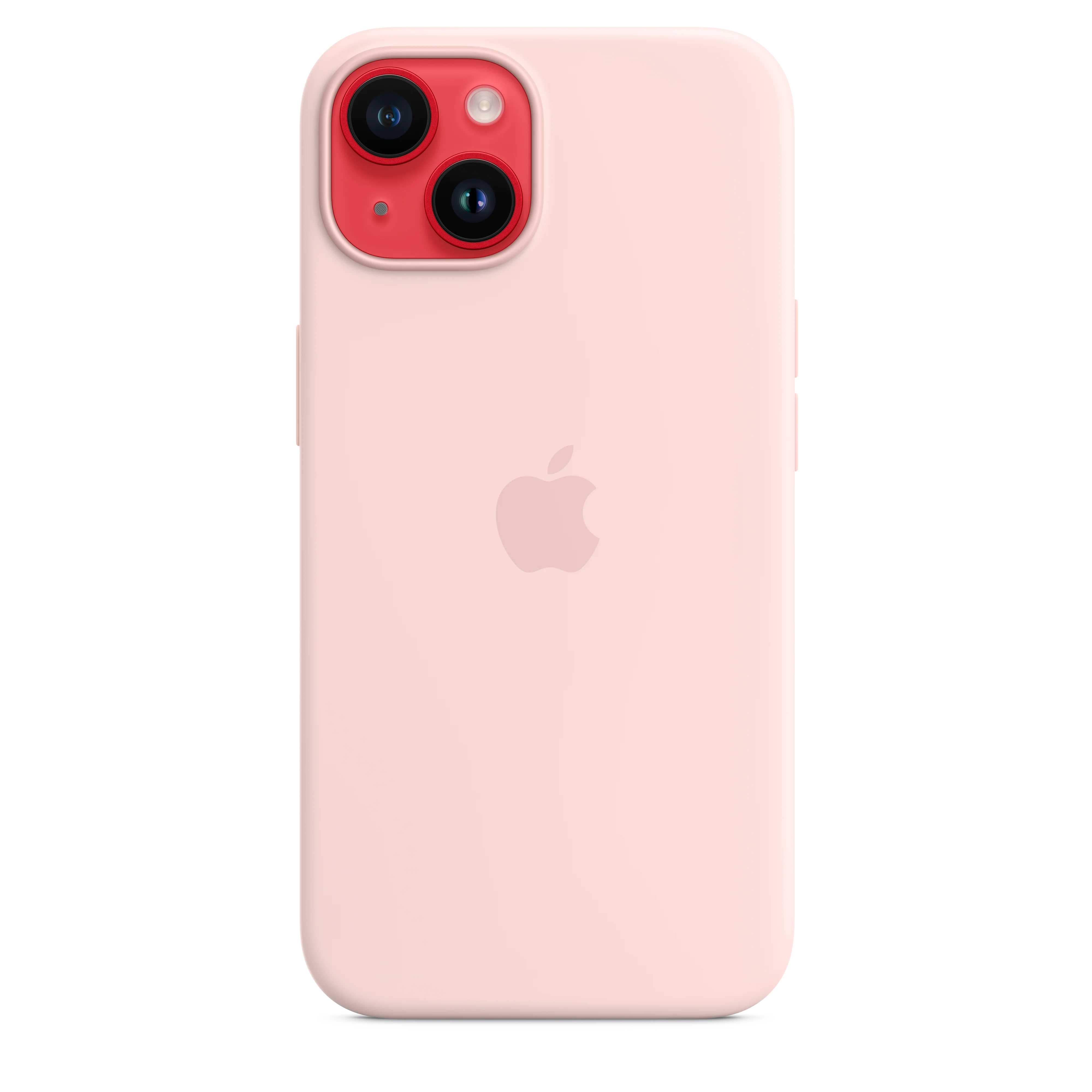 iPhone 14 Silicone Case with MagSafe - Chalk Pink - Image 5