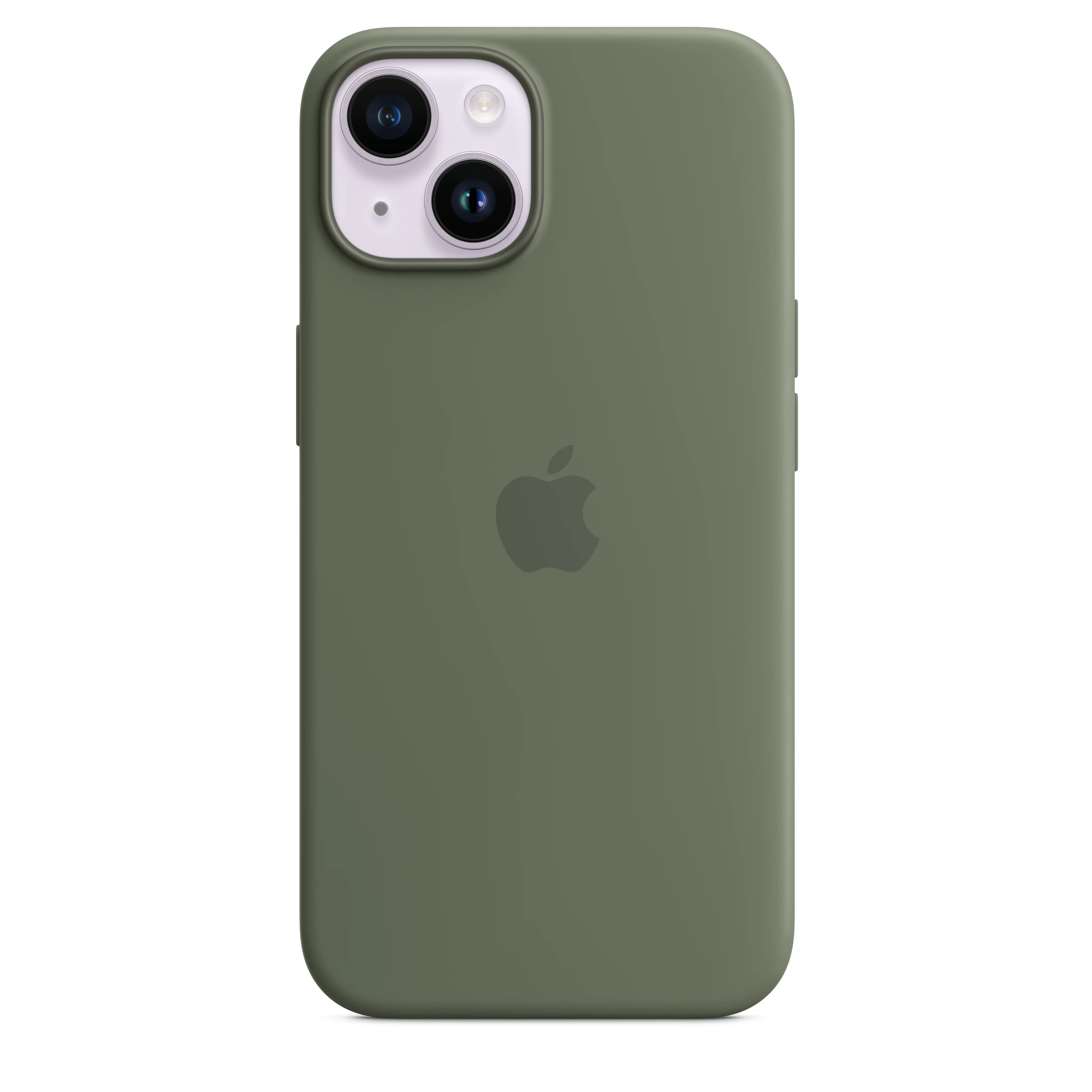 iPhone 14 Silicone Case with MagSafe - Olive - Image 2