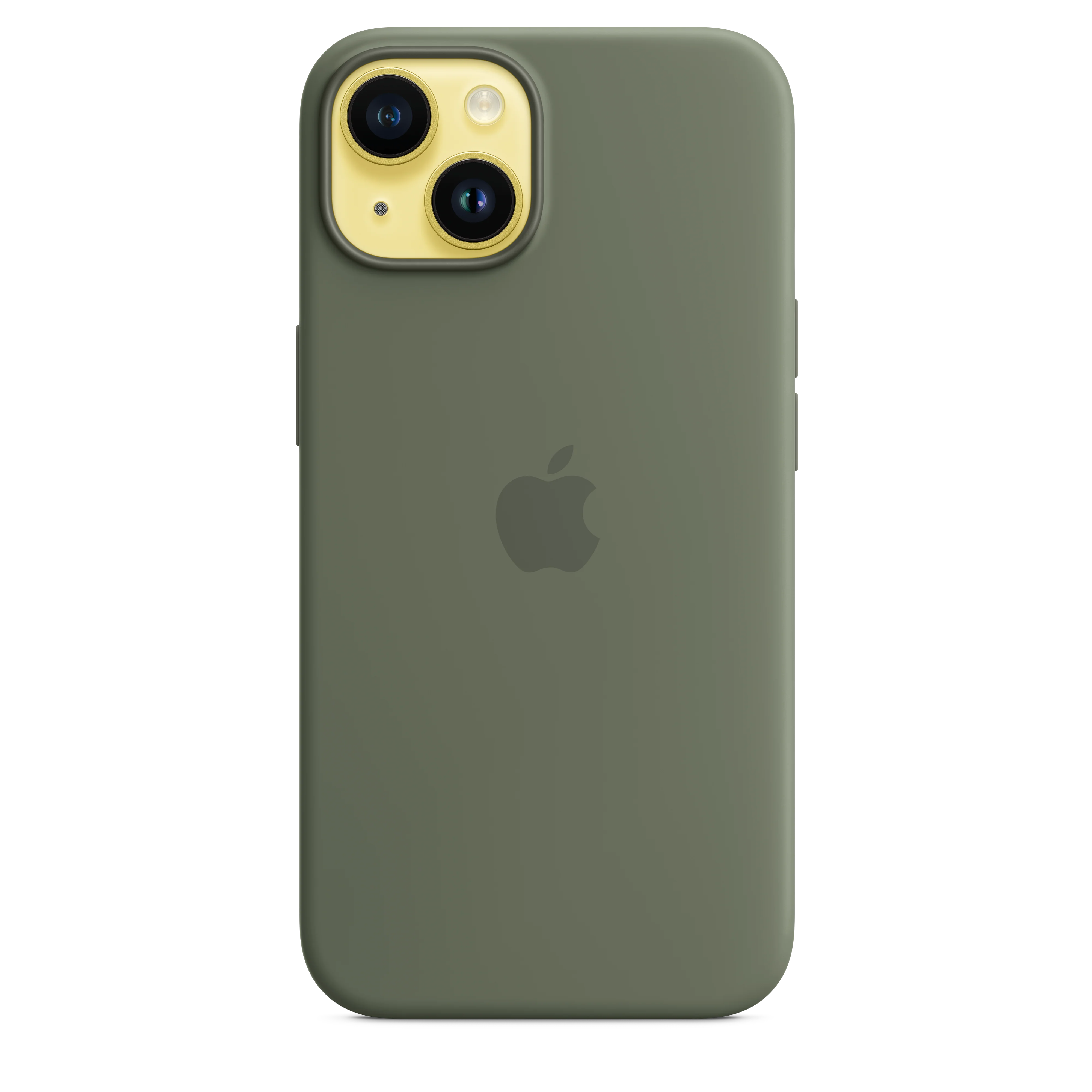 iPhone 14 Silicone Case with MagSafe - Olive - Image 3