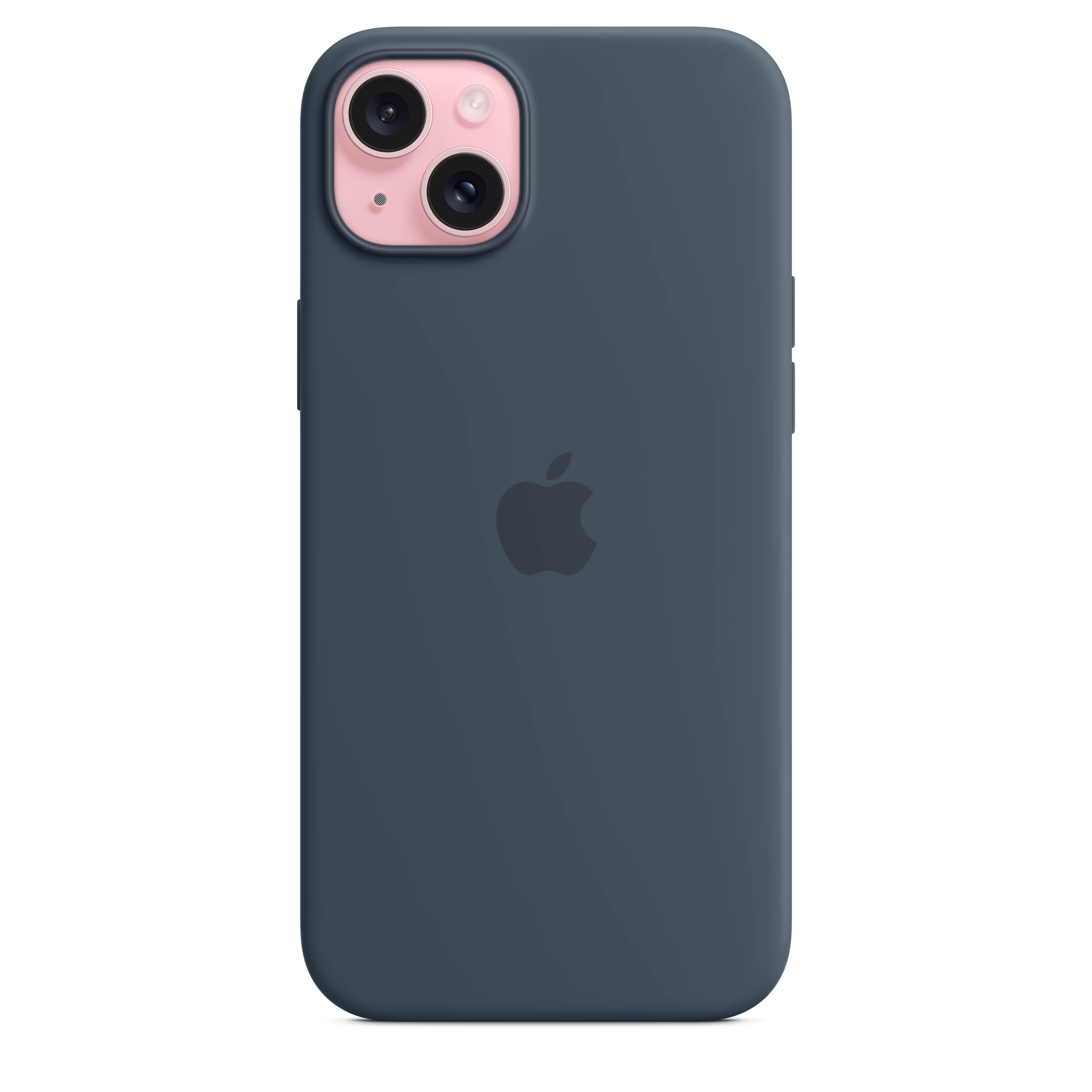 iPhone 15 Plus Silicone Case with MagSafe - Storm Blue - Image 2