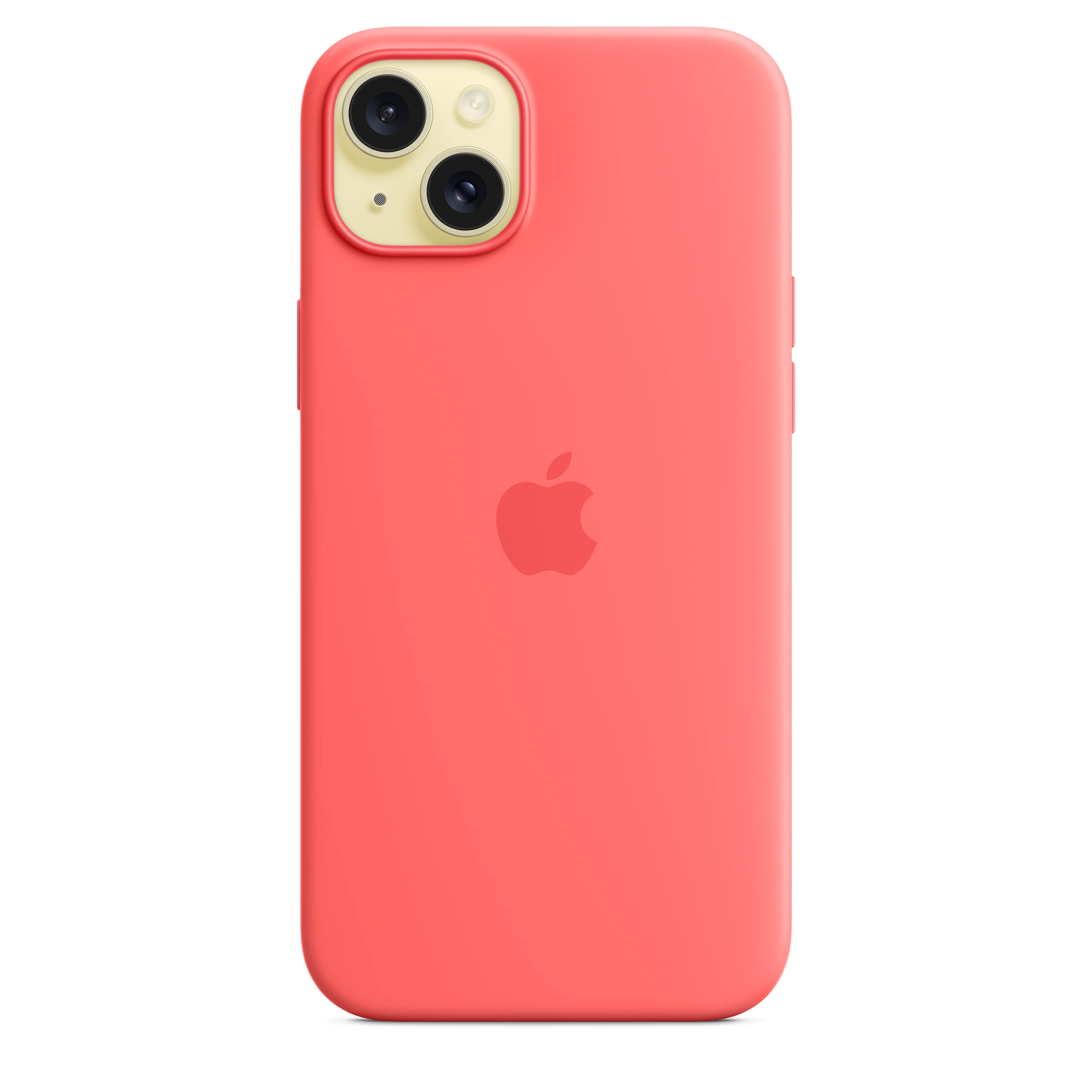 iPhone 15 Plus Silicone Case with MagSafe - Guava - Image 3