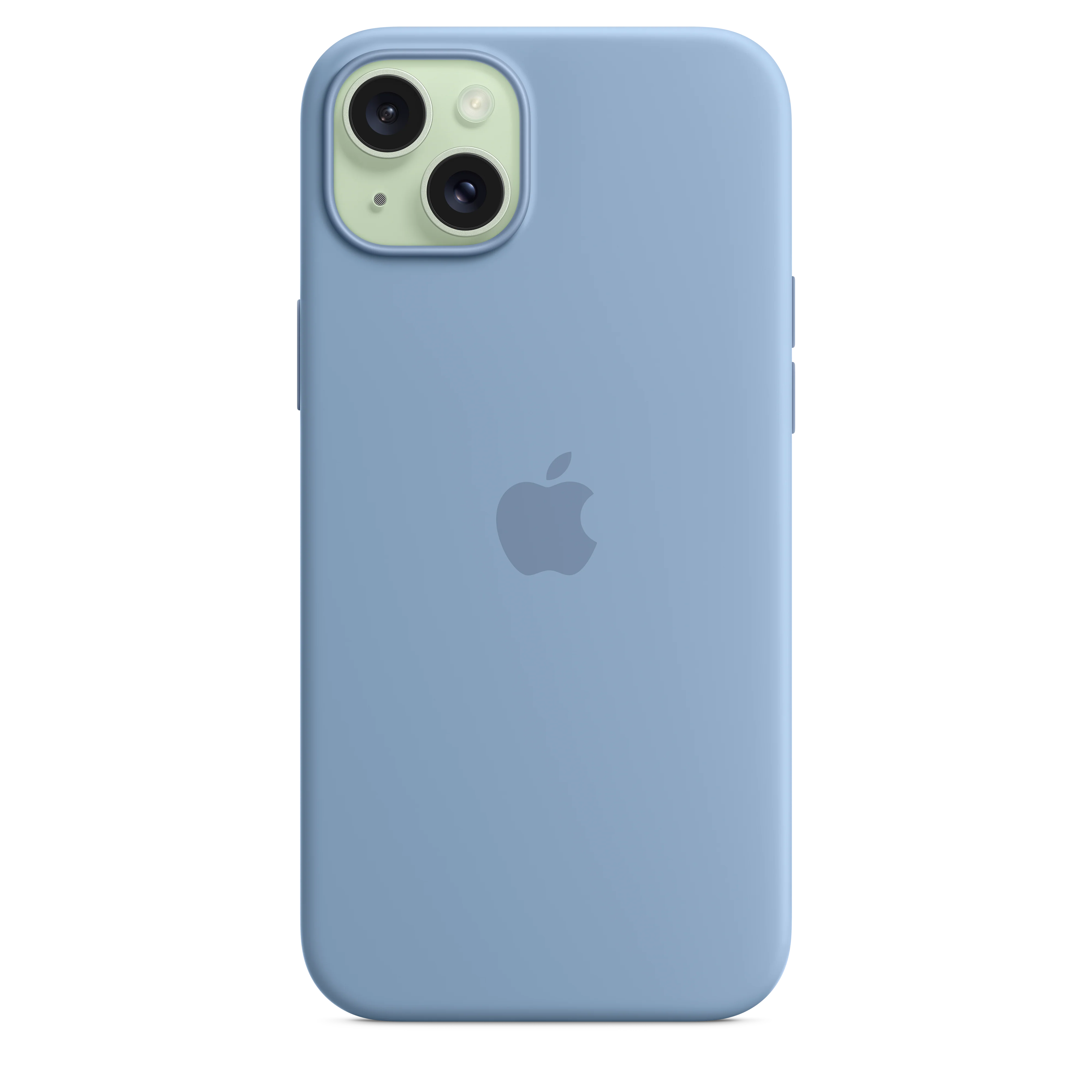 iPhone 15 Plus Silicone Case with MagSafe - Winter Blue - Image 4
