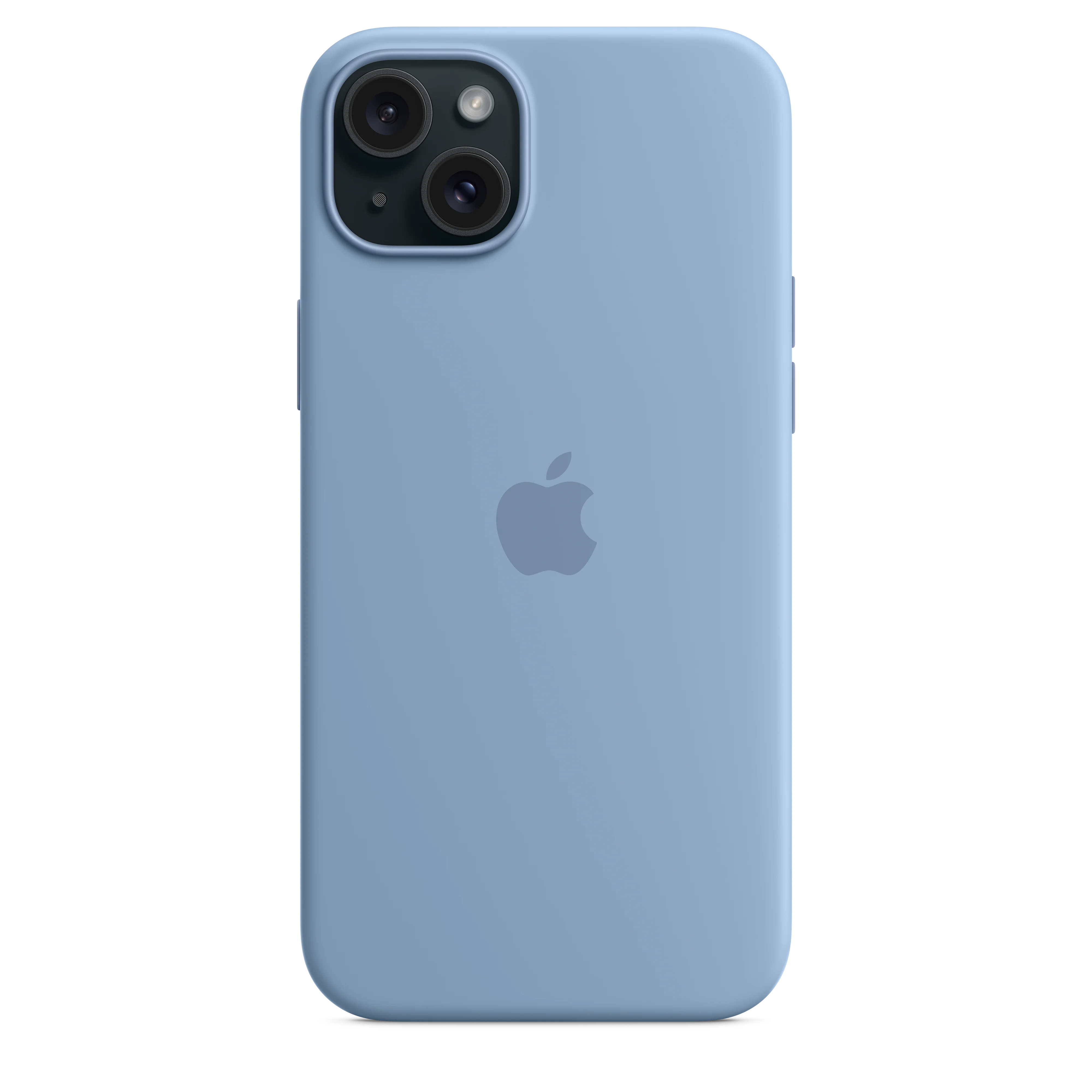 iPhone 15 Plus Silicone Case with MagSafe - Winter Blue - Image 5