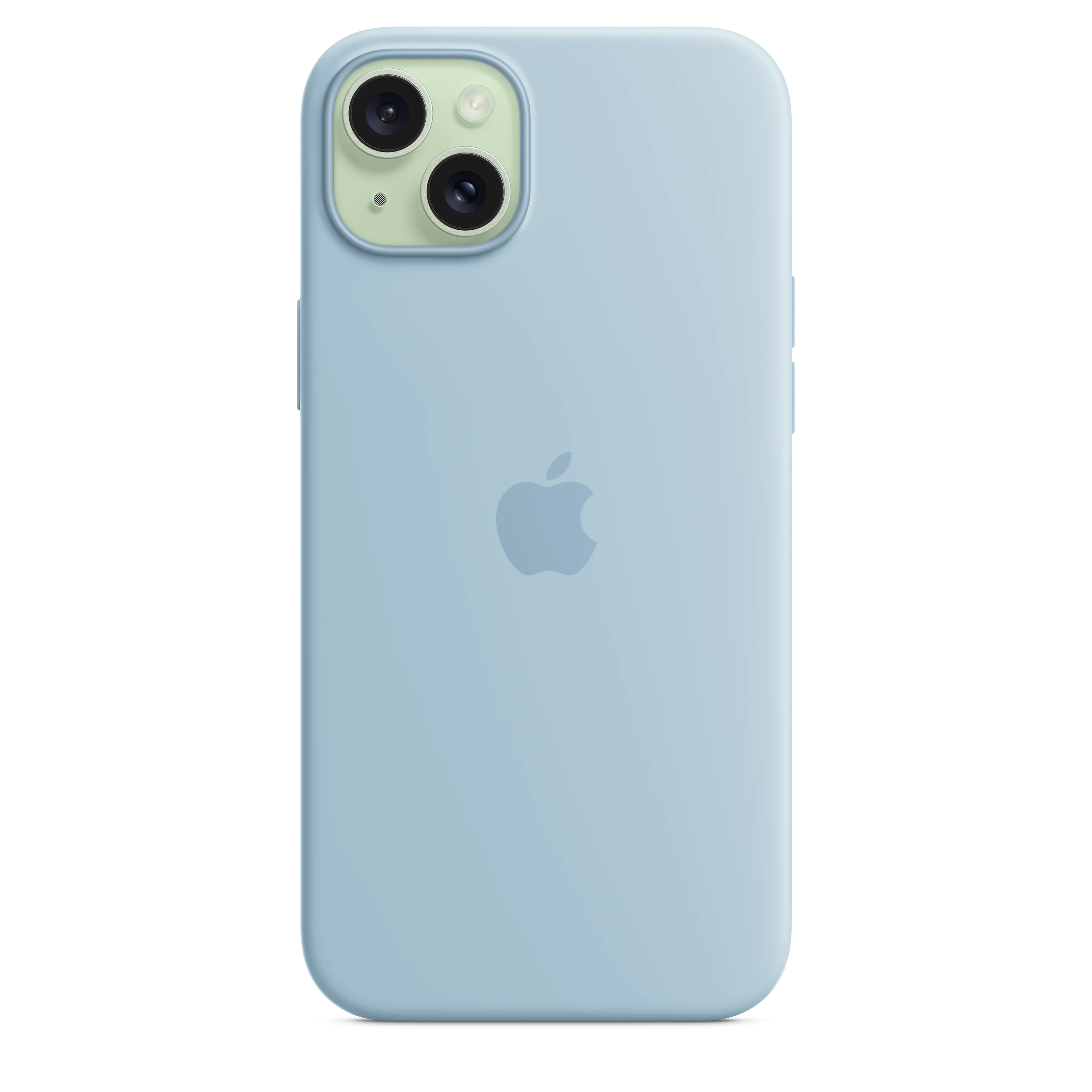 iPhone 15 Plus Silicone Case with MagSafe - Light Blue - Image 4