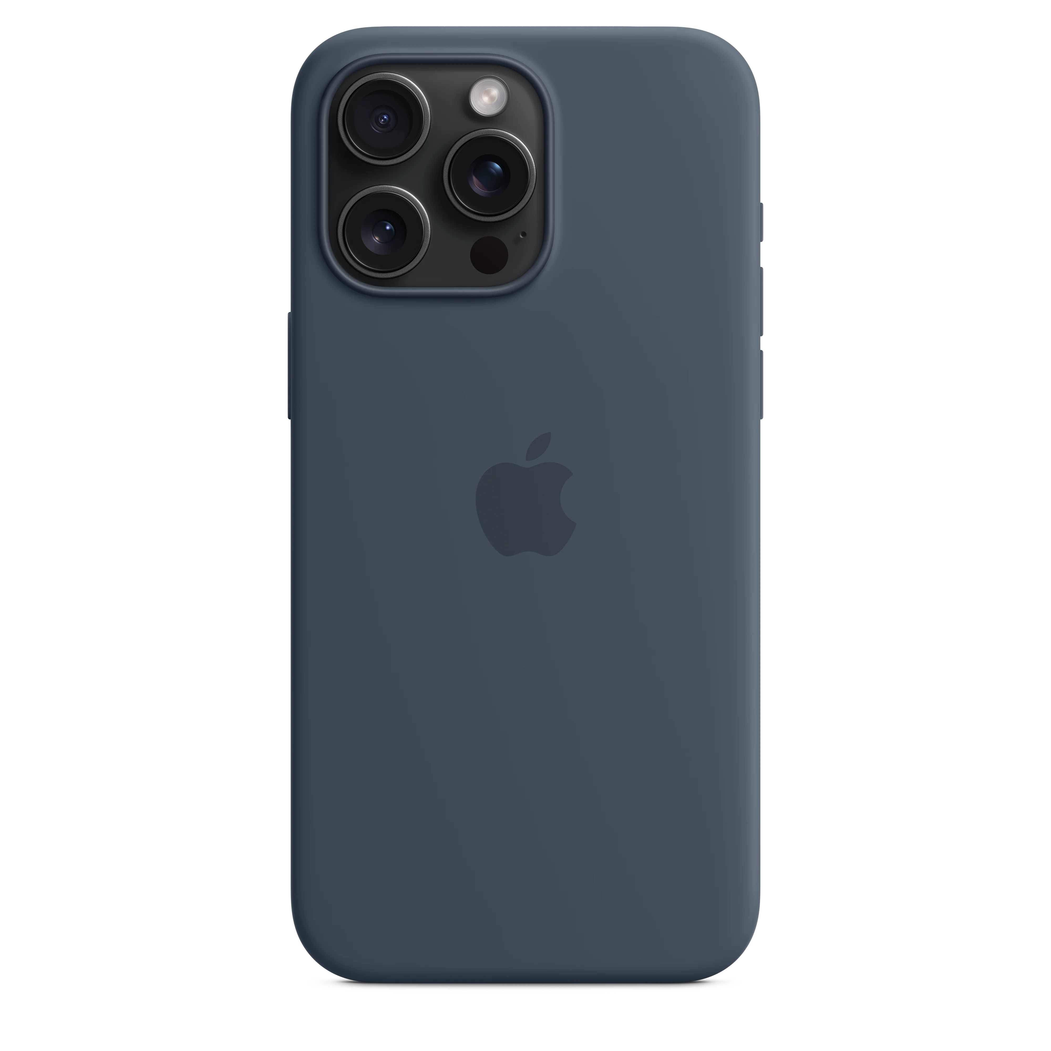 iPhone 15 Pro Max Silicone Case with MagSafe - Storm Blue - Image 4