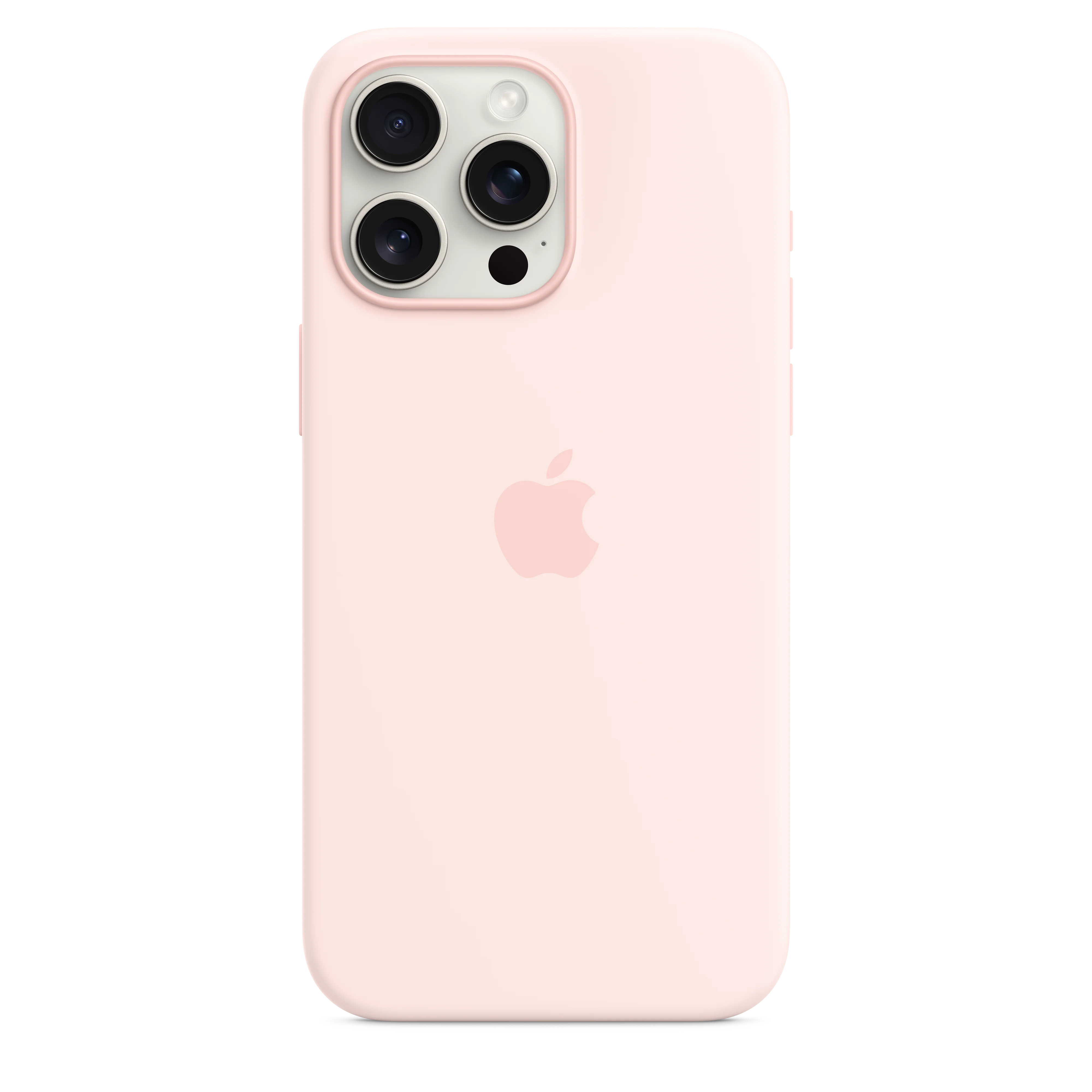 iPhone 15 Pro Max Silicone Case with MagSafe - Light Pink - Image 3