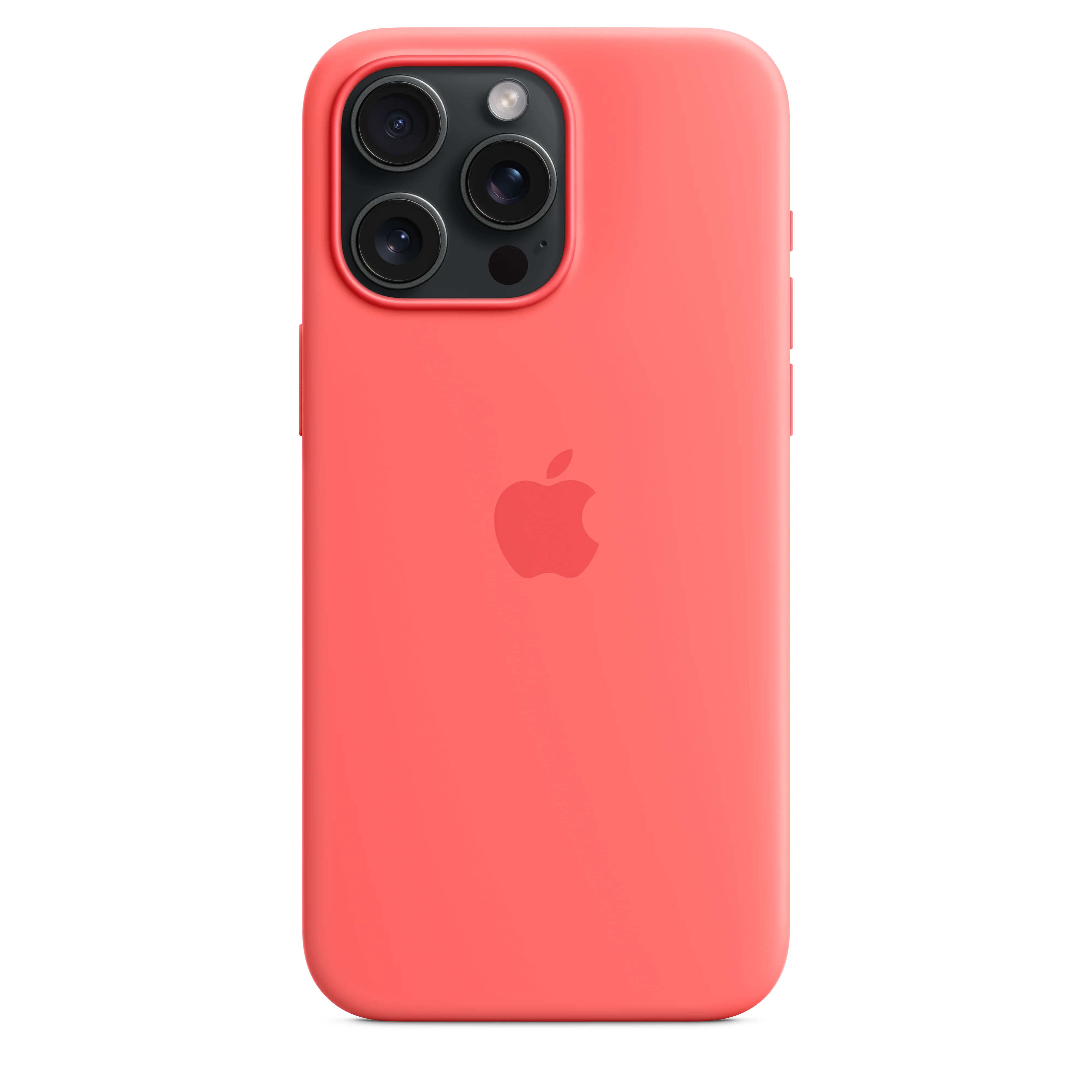 iPhone 15 Pro Max Silicone Case with MagSafe - Guava - Image 4