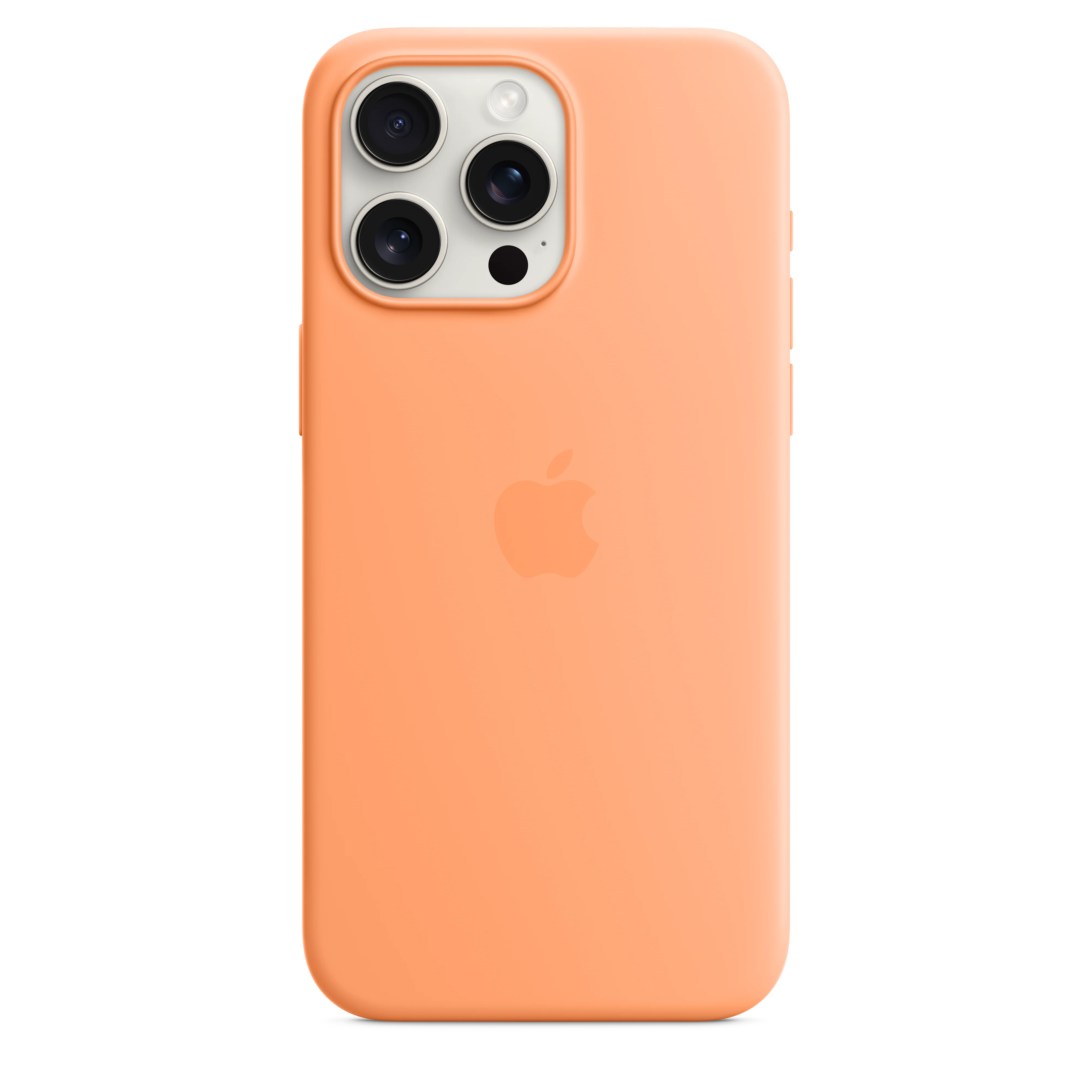 iPhone 15 Pro Max Silicone Case with MagSafe - Orange Sorbet - Image 3