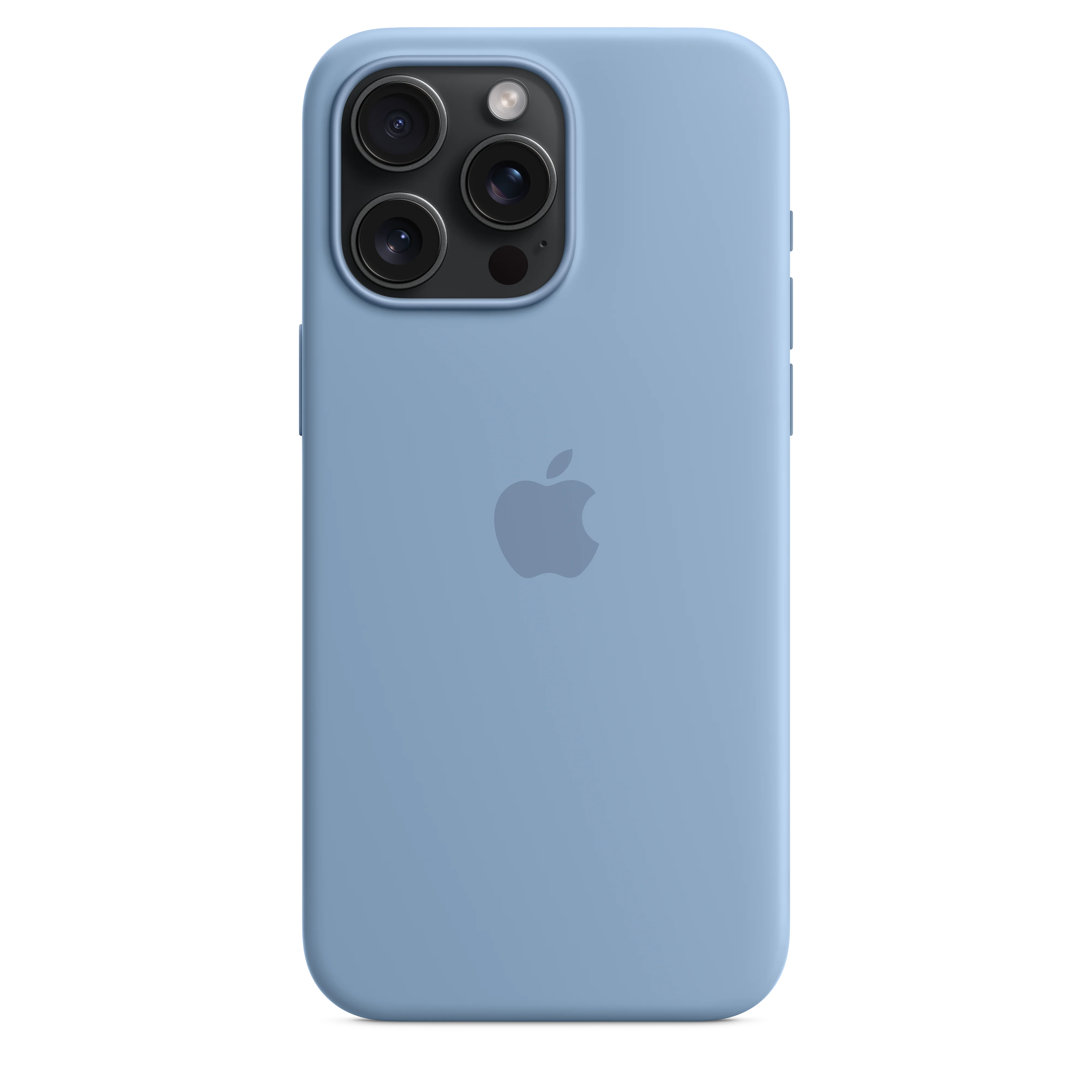 iPhone 15 Pro Max Silicone Case with MagSafe - Winter Blue - Image 4