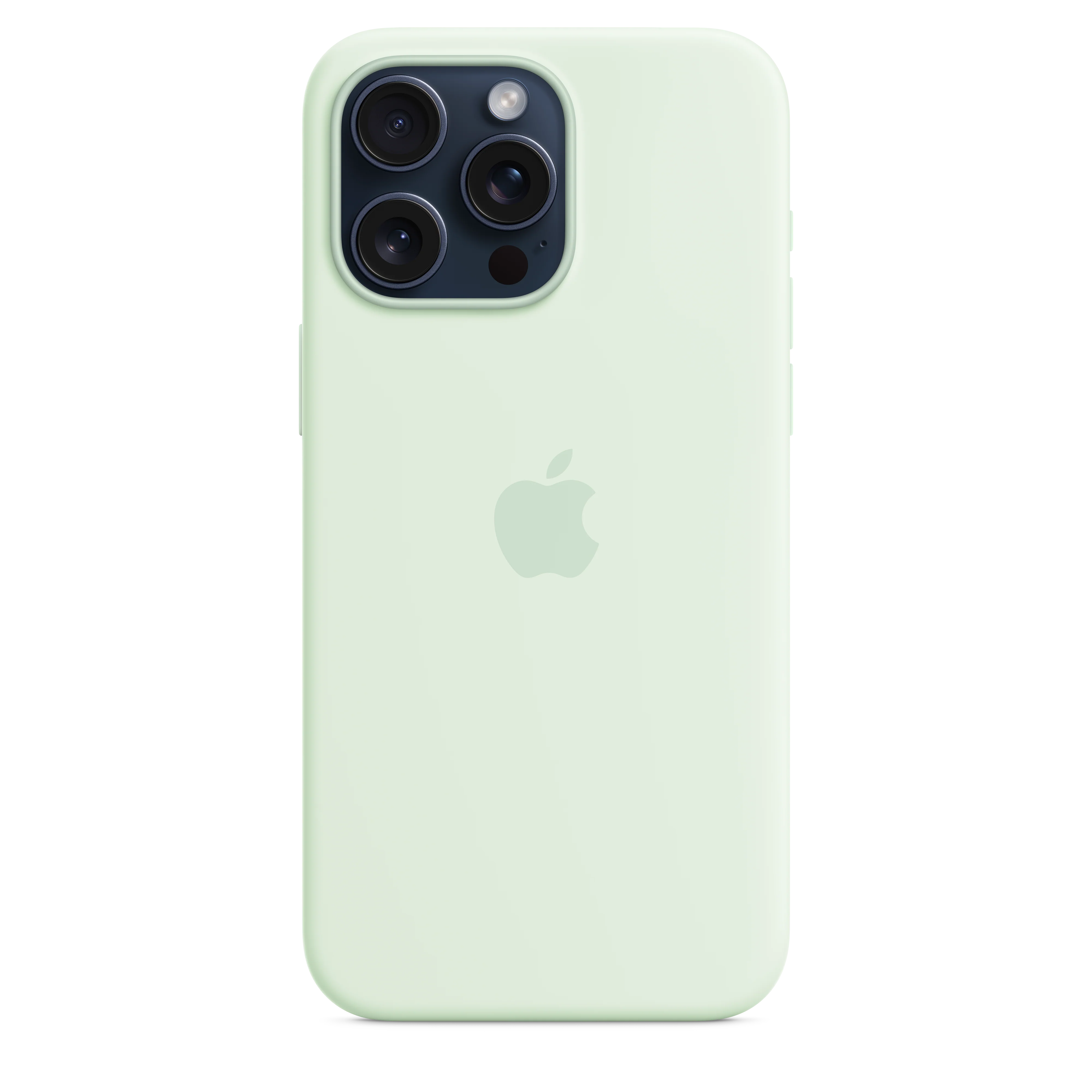 iPhone 15 Pro Max Silicone Case with MagSafe - Soft Mint - Image 2