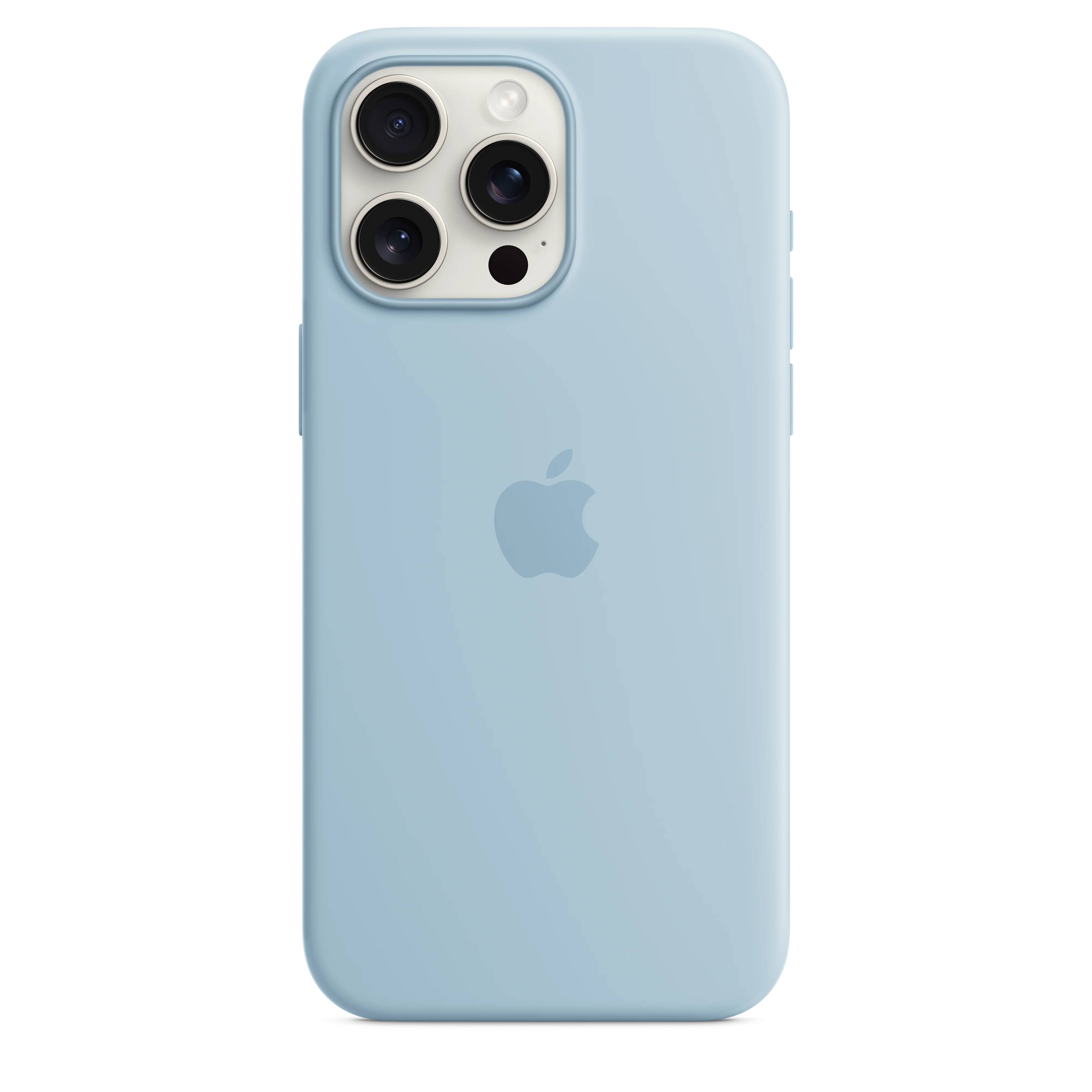 iPhone 15 Pro Max Silicone Case with MagSafe - Light Blue - Image 3