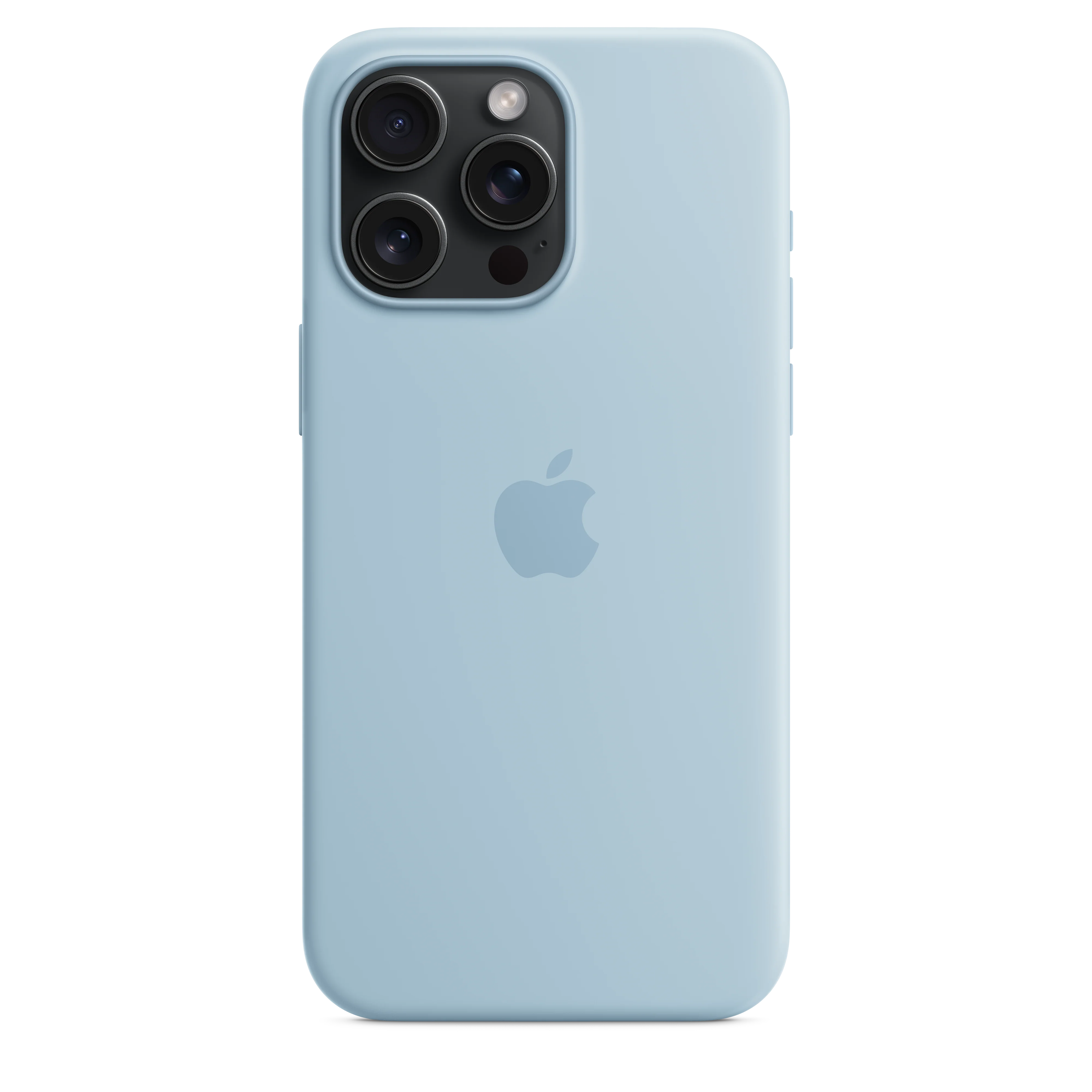 iPhone 15 Pro Max Silicone Case with MagSafe - Light Blue - Image 4