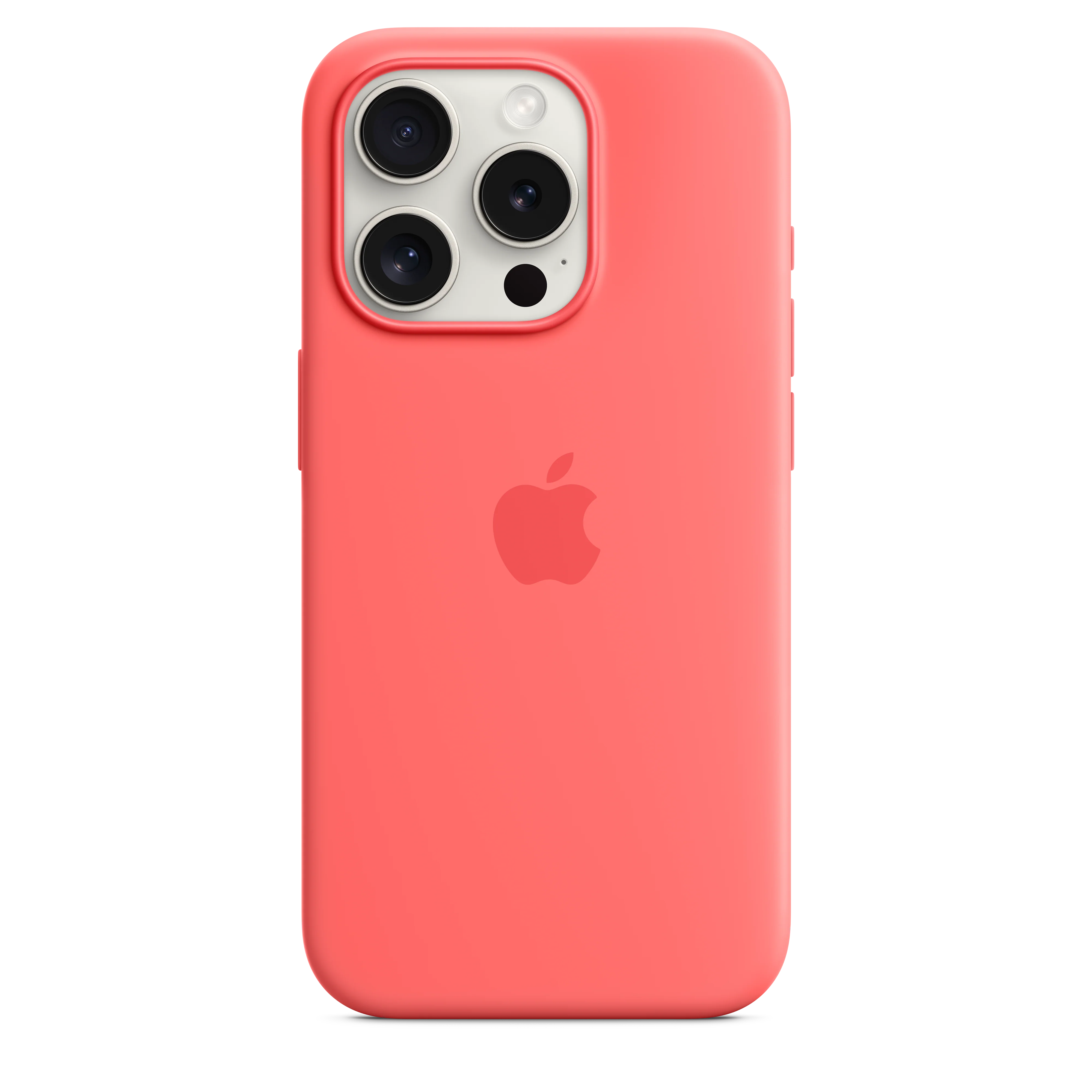iPhone 15 Pro Silicone Case with MagSafe - Guava - Image 3