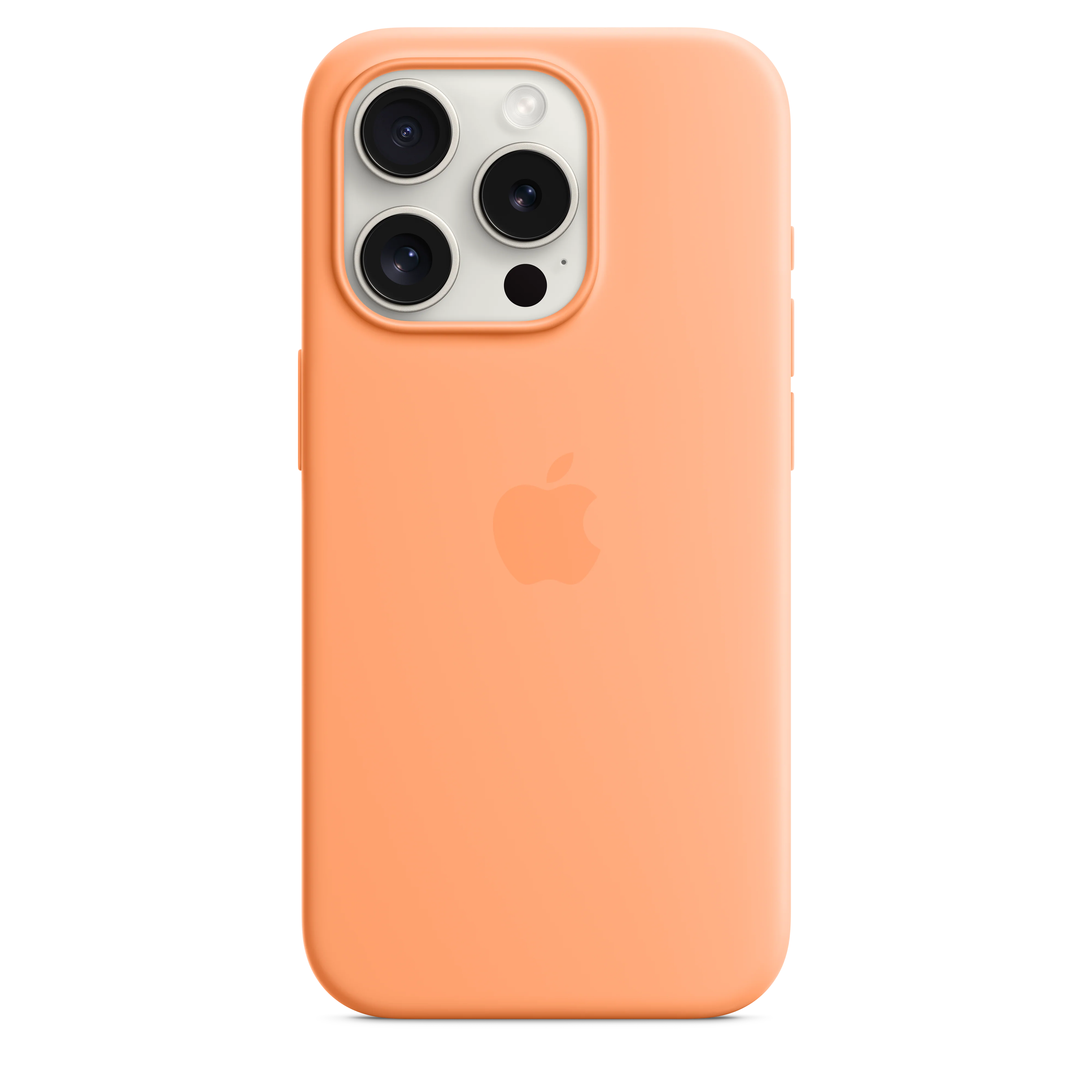 iPhone 15 Pro Silicone Case with MagSafe - Orange Sorbet - Image 3