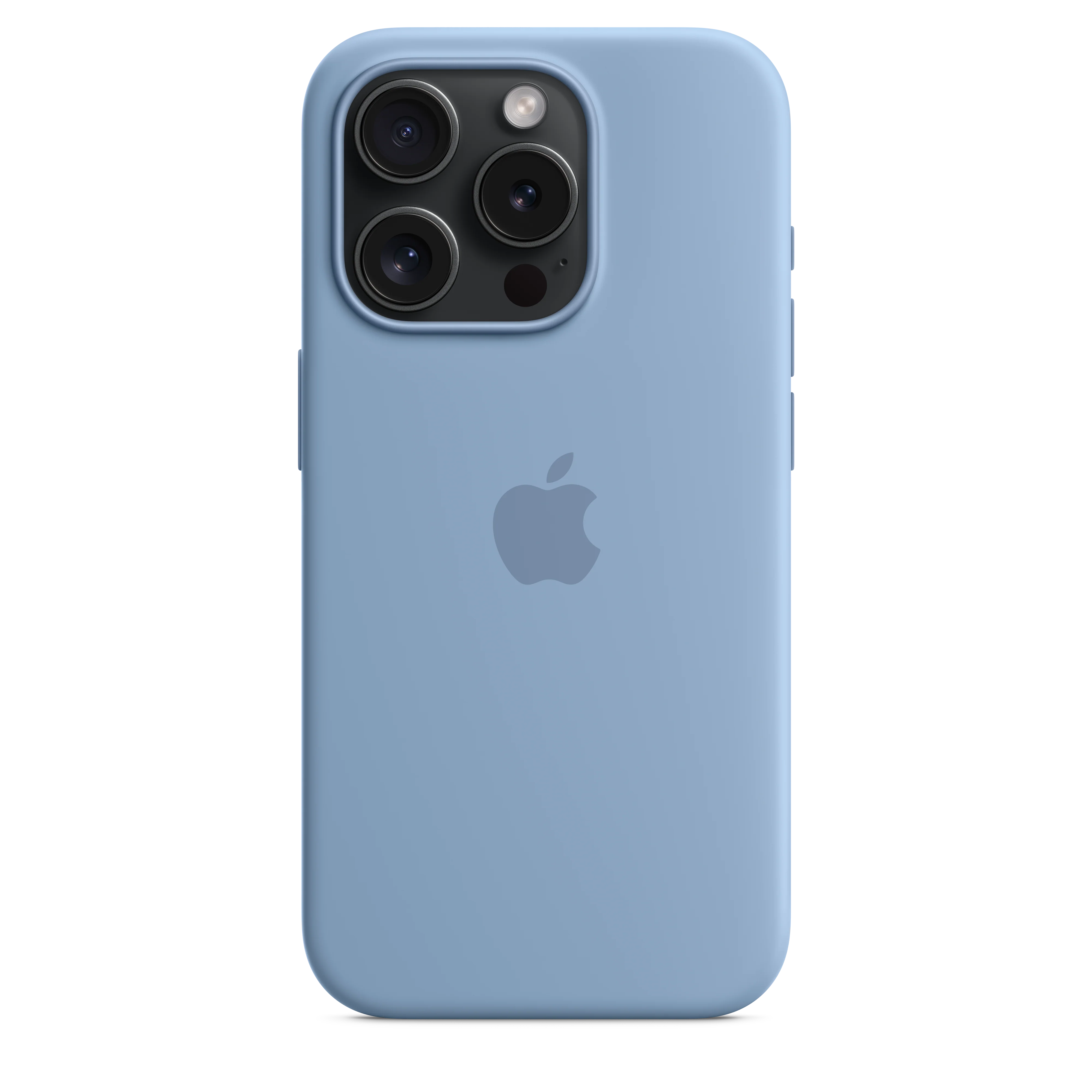 iPhone 15 Pro Silicone Case with MagSafe - Winter Blue - Image 4