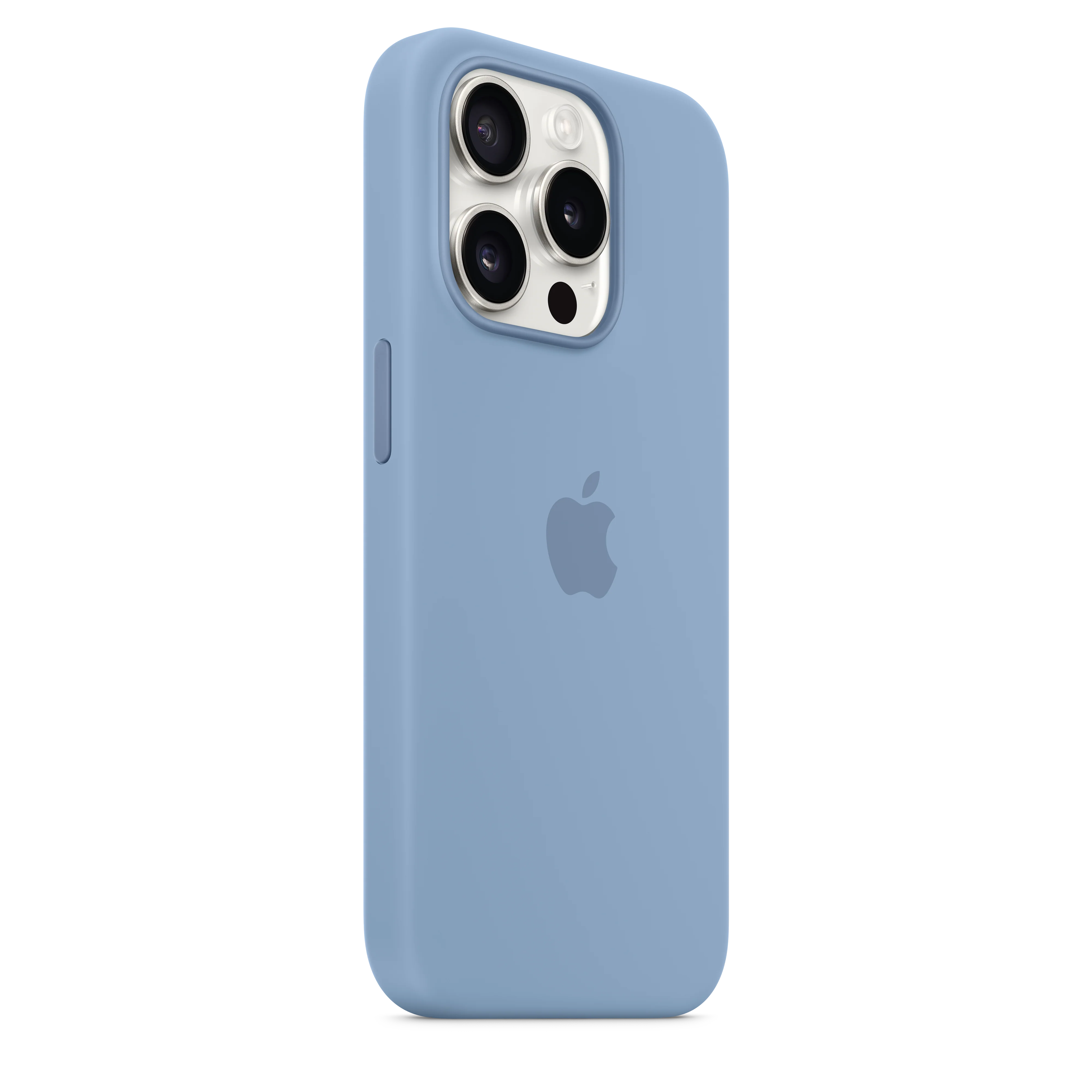 iPhone 15 Pro Silicone Case with MagSafe - Winter Blue - Image 5