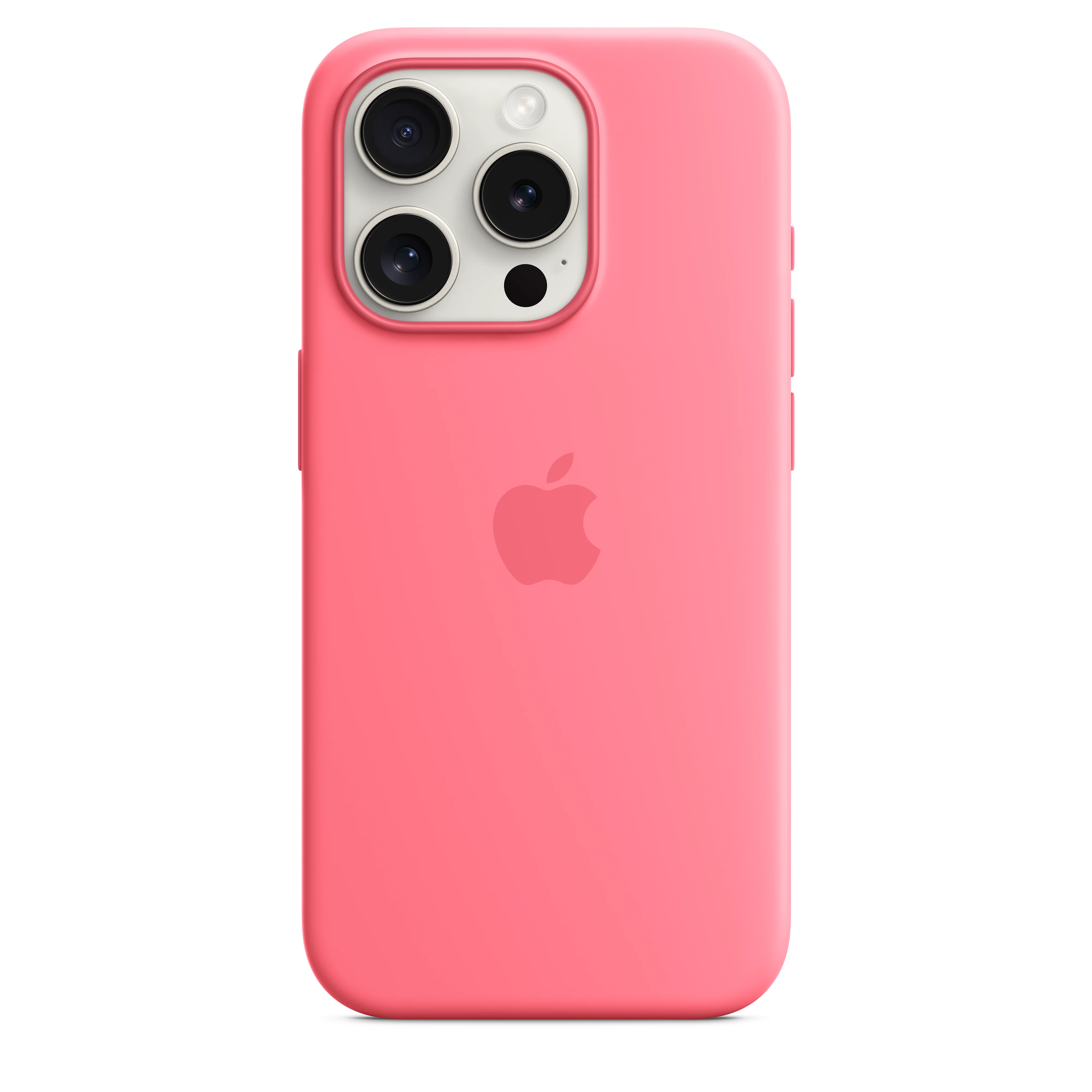iPhone 15 Pro Silicone Case with MagSafe - Pink - Image 3