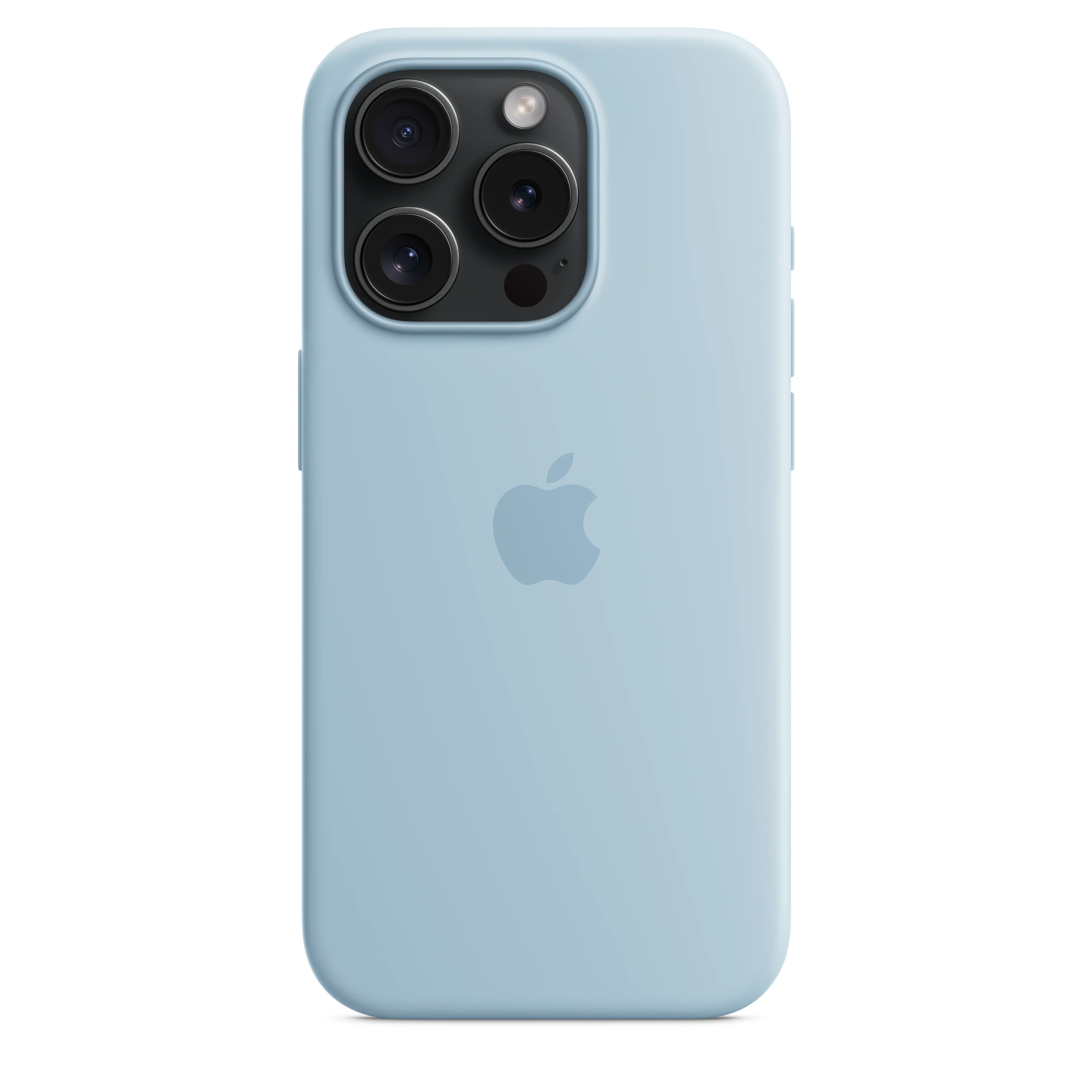 iPhone 15 Pro Silicone Case with MagSafe - Light Blue - Image 4