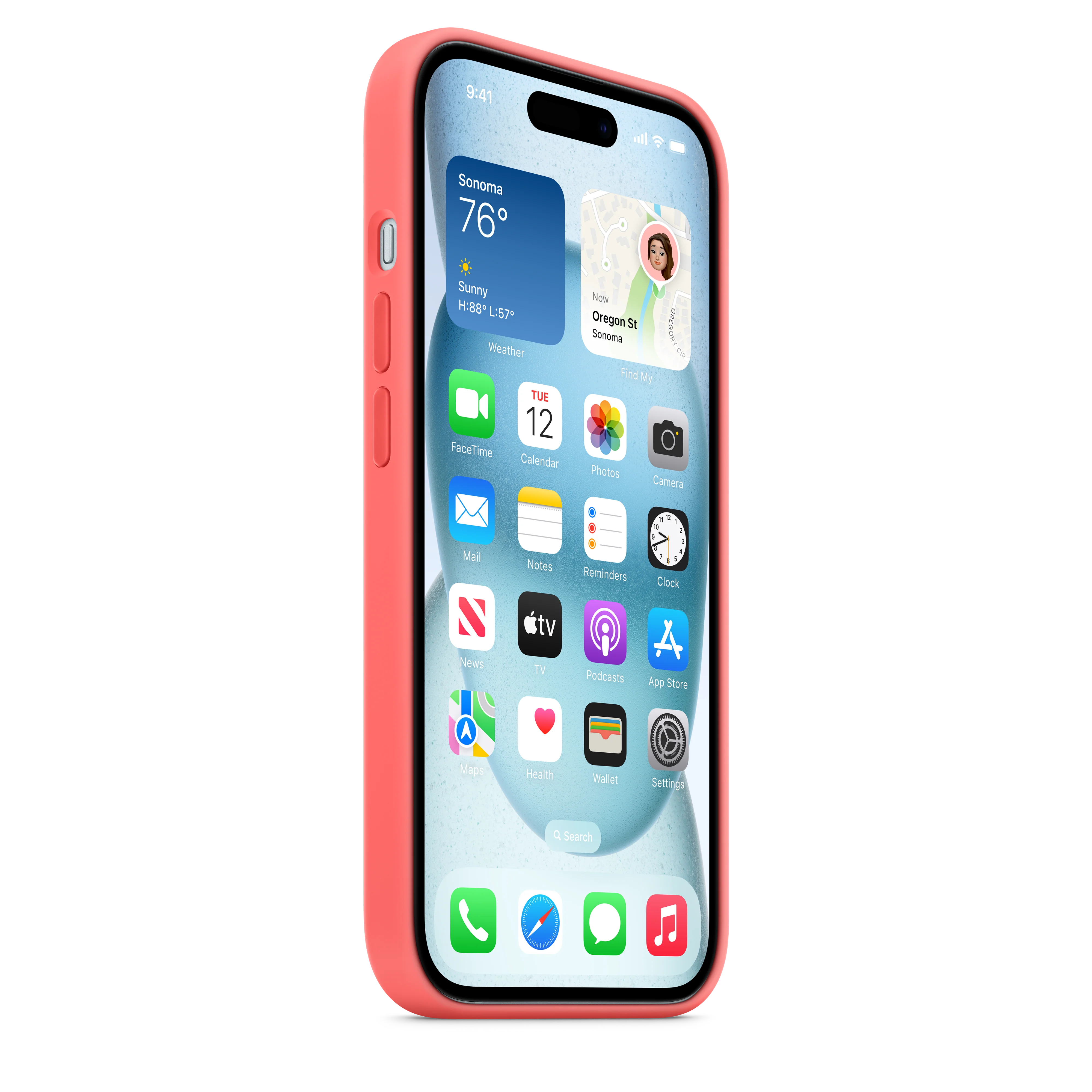 iPhone 15 Silicone Case with MagSafe - Guava - Image 7