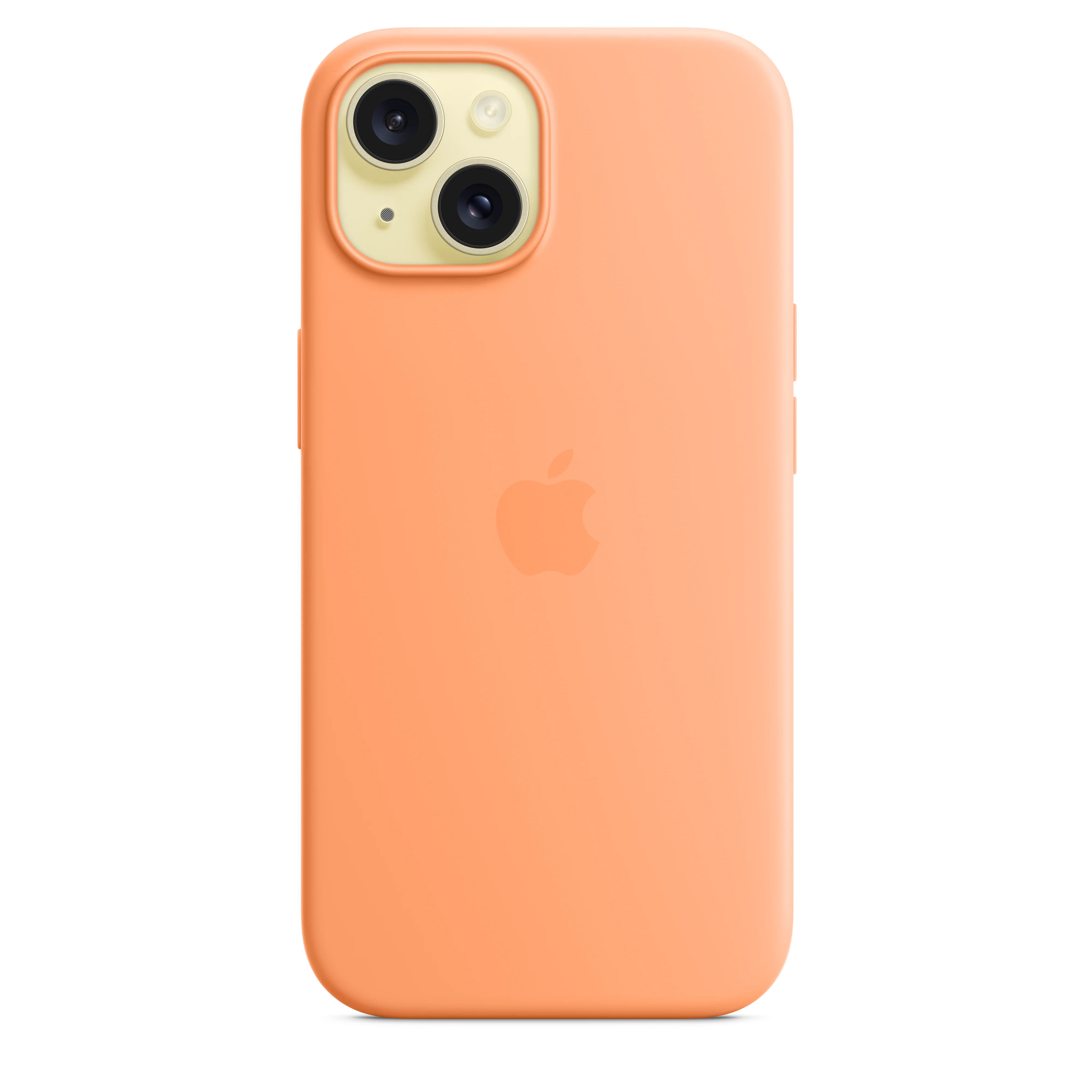 iPhone 15 Silicone Case with MagSafe - Orange Sorbet - Image 3