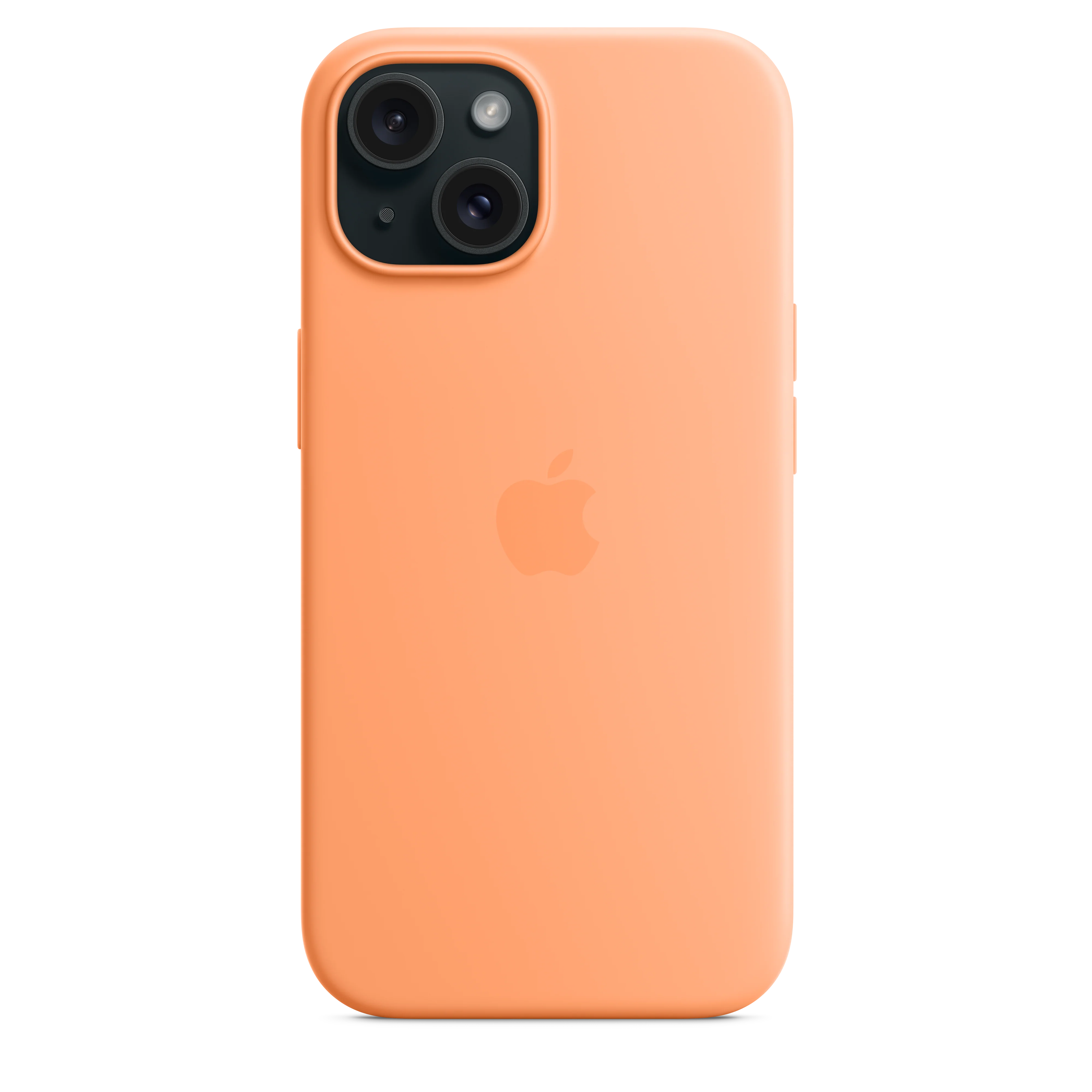 iPhone 15 Silicone Case with MagSafe - Orange Sorbet - Image 5